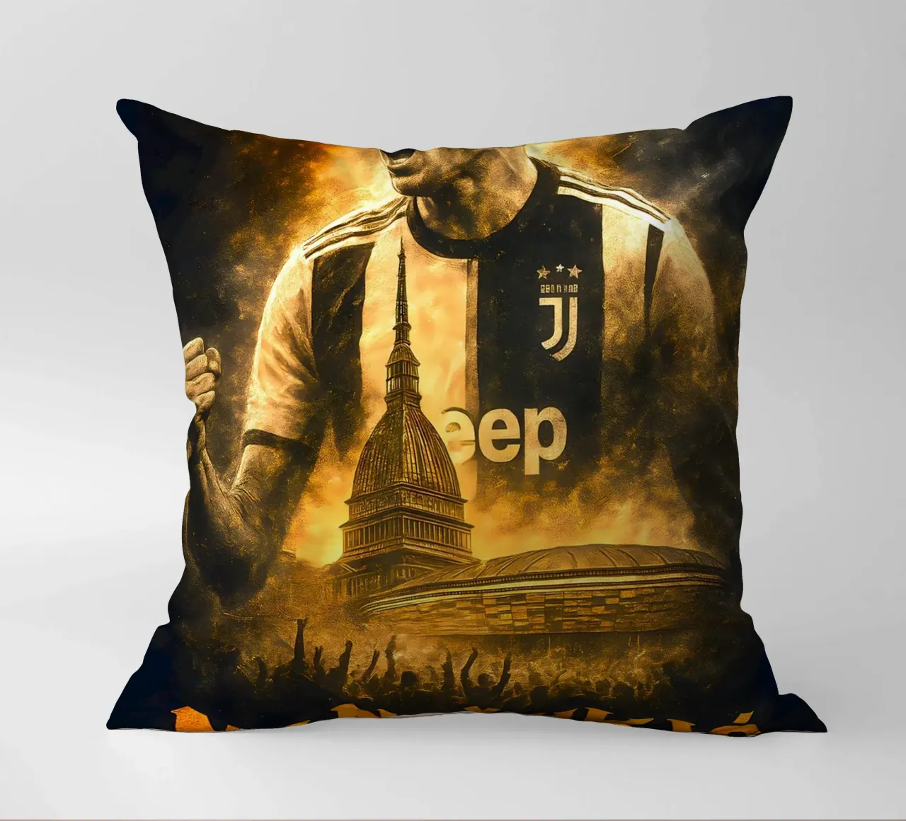Mario Mandzukic cuscino da Cyberpunk Canvas