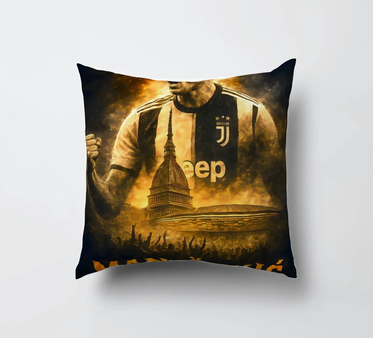 Mario Mandzukic cuscino da Cyberpunk Canvas