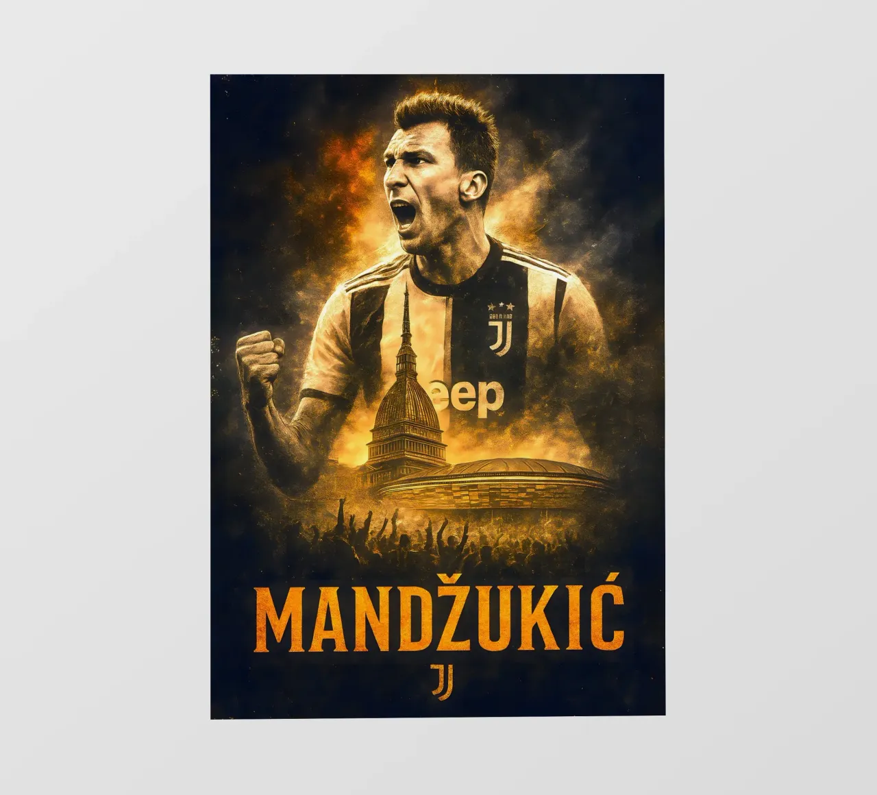 Mario Mandzukic telo in pvc da Cyberpunk Canvas