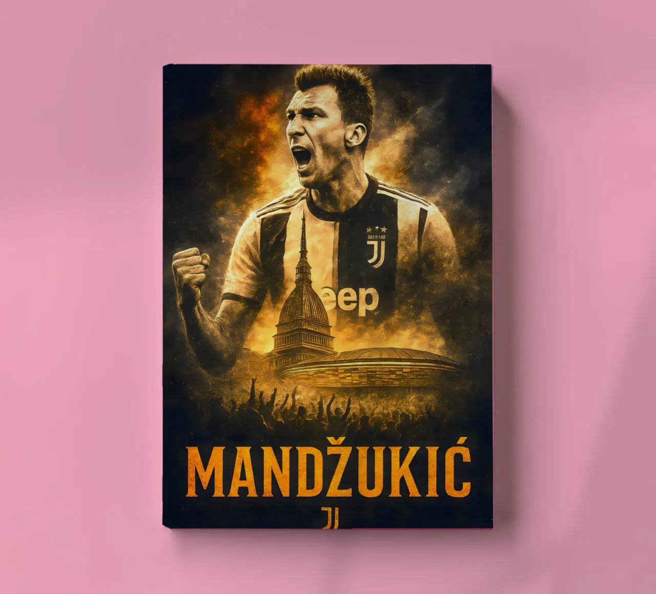Mario Mandzukic notebook by Cyberpunk Canvas