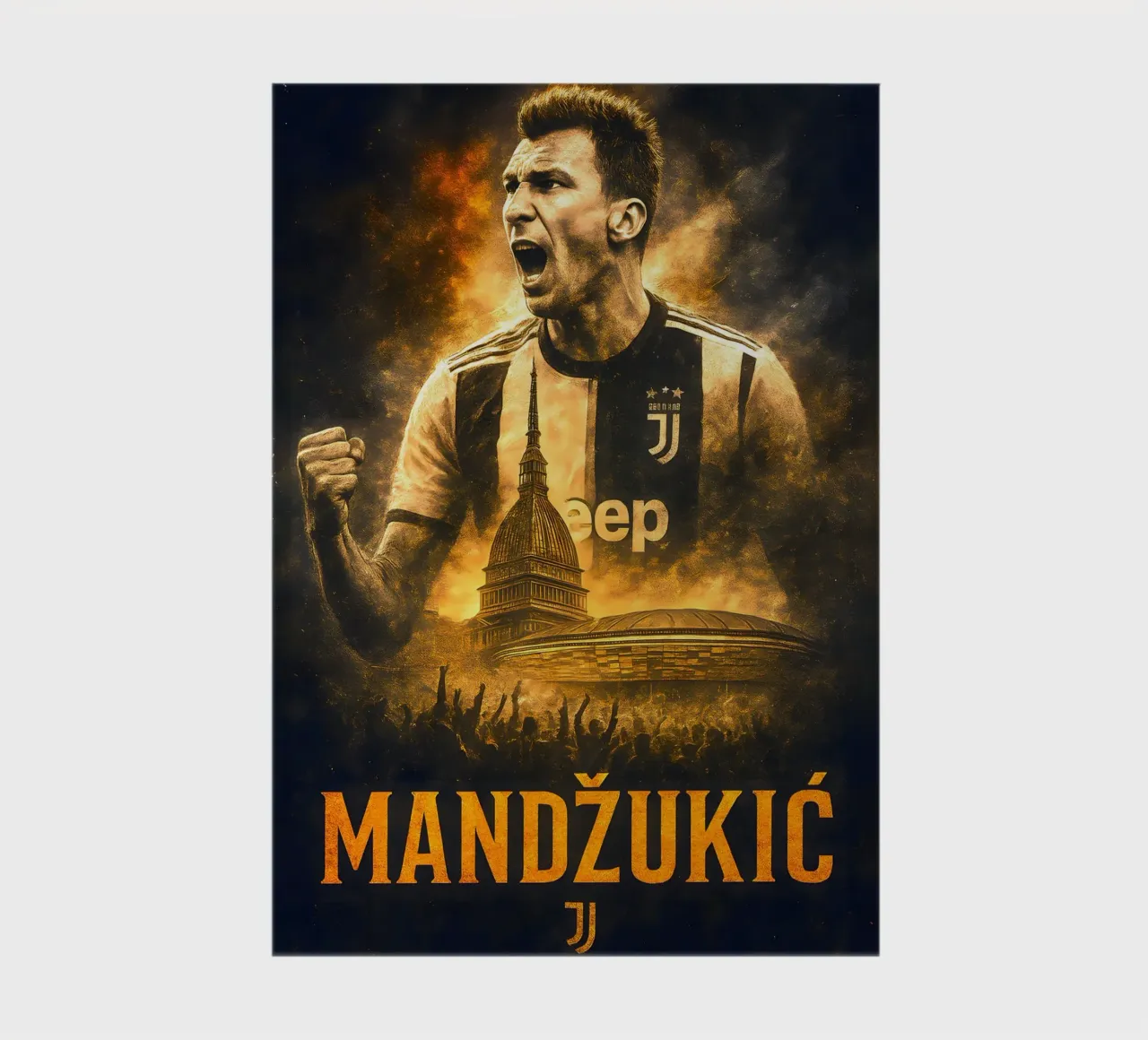 Mario Mandzukic notebook by Cyberpunk Canvas