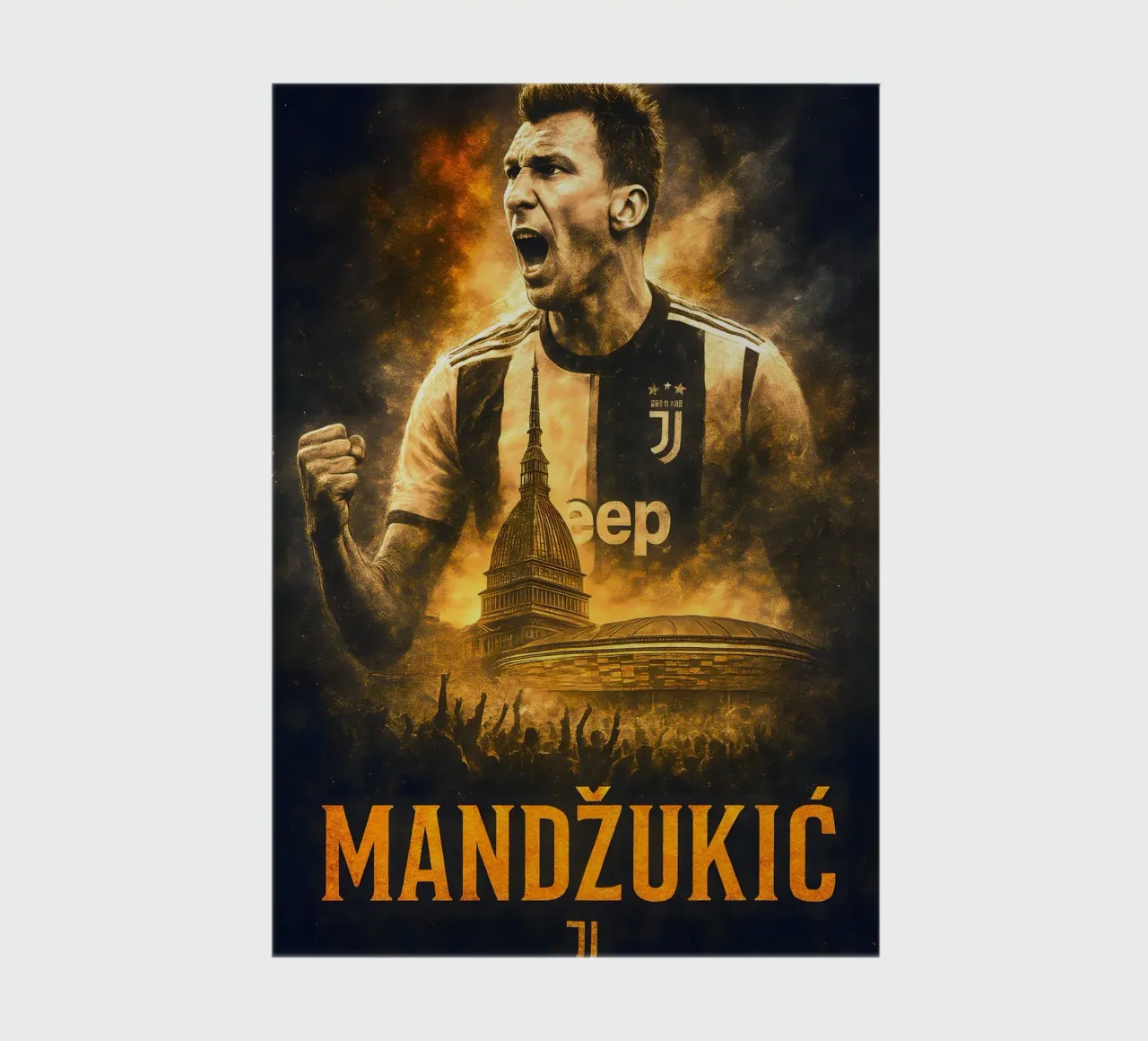 Mario Mandzukic notebook by Cyberpunk Canvas