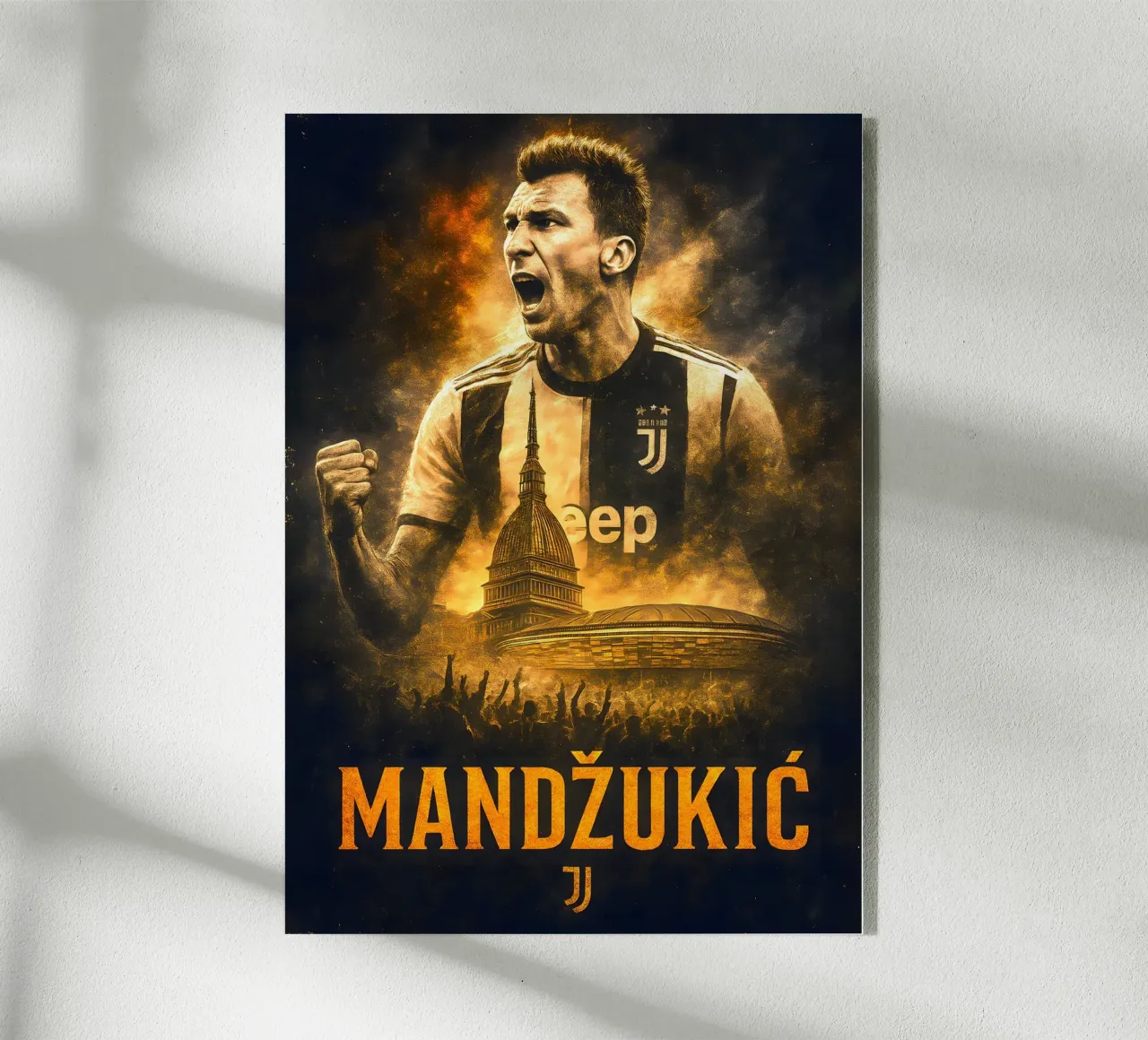 Mario Mandzukic plexiglass da Cyberpunk Canvas
