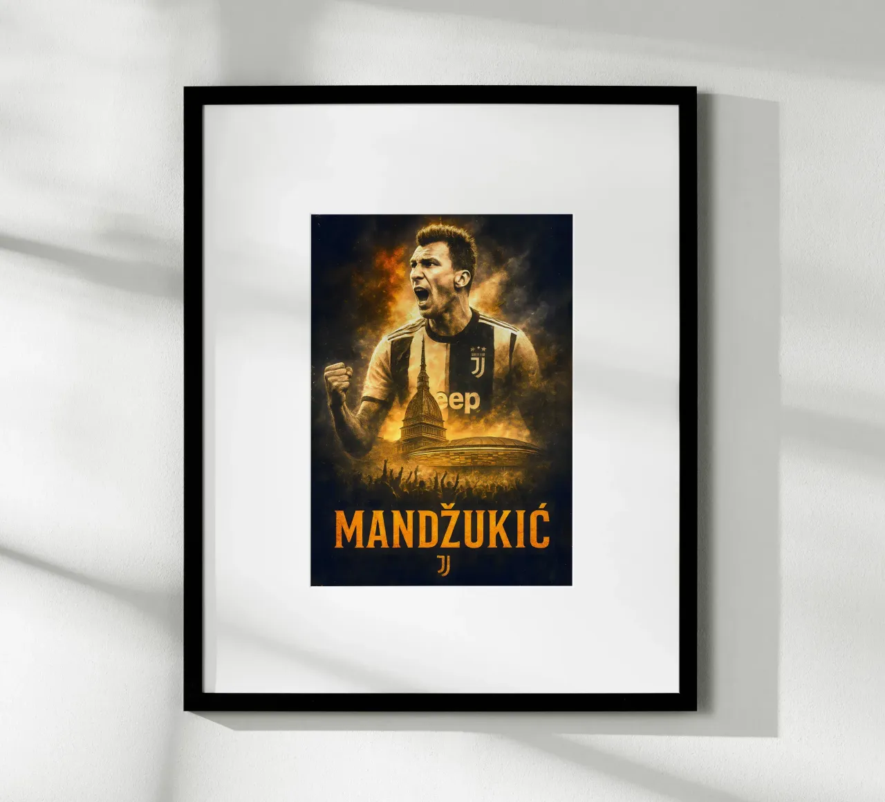 Mario Mandzukic poster da Cyberpunk Canvas