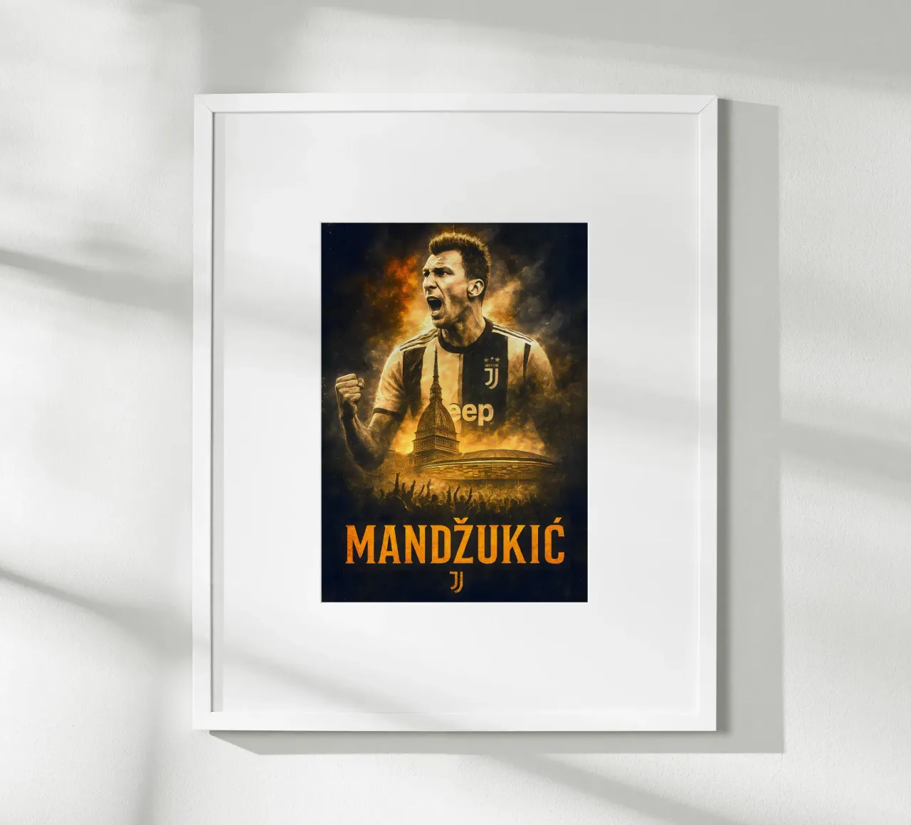 Mario Mandzukic poster da Cyberpunk Canvas