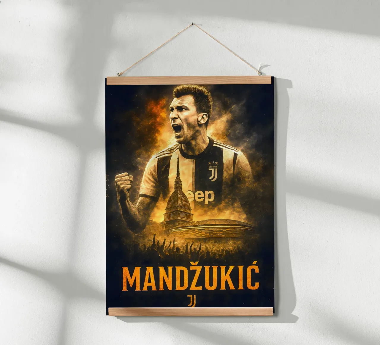 Mario Mandzukic poster da Cyberpunk Canvas