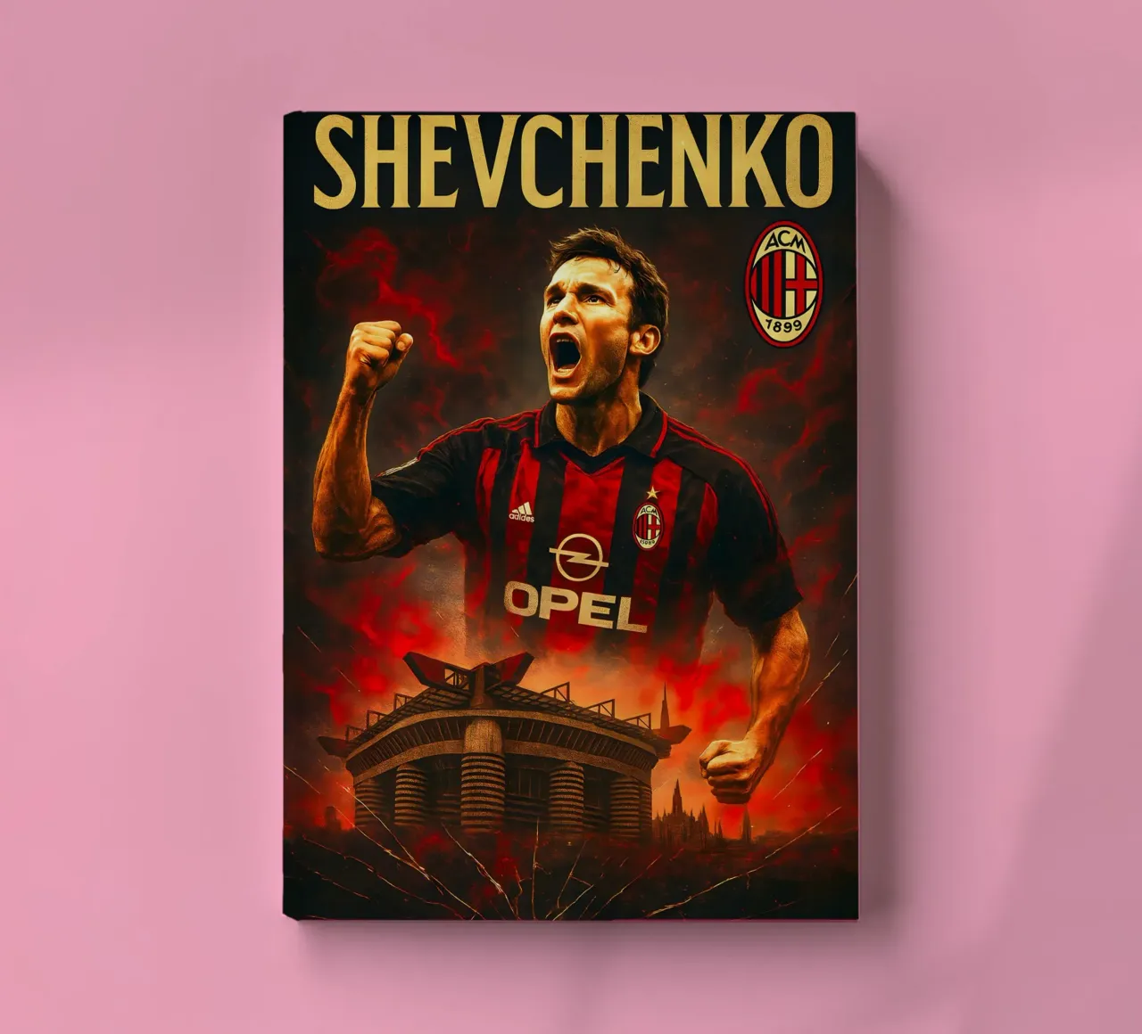 Andriy Shevchenko notebook by Cyberpunk Canvas