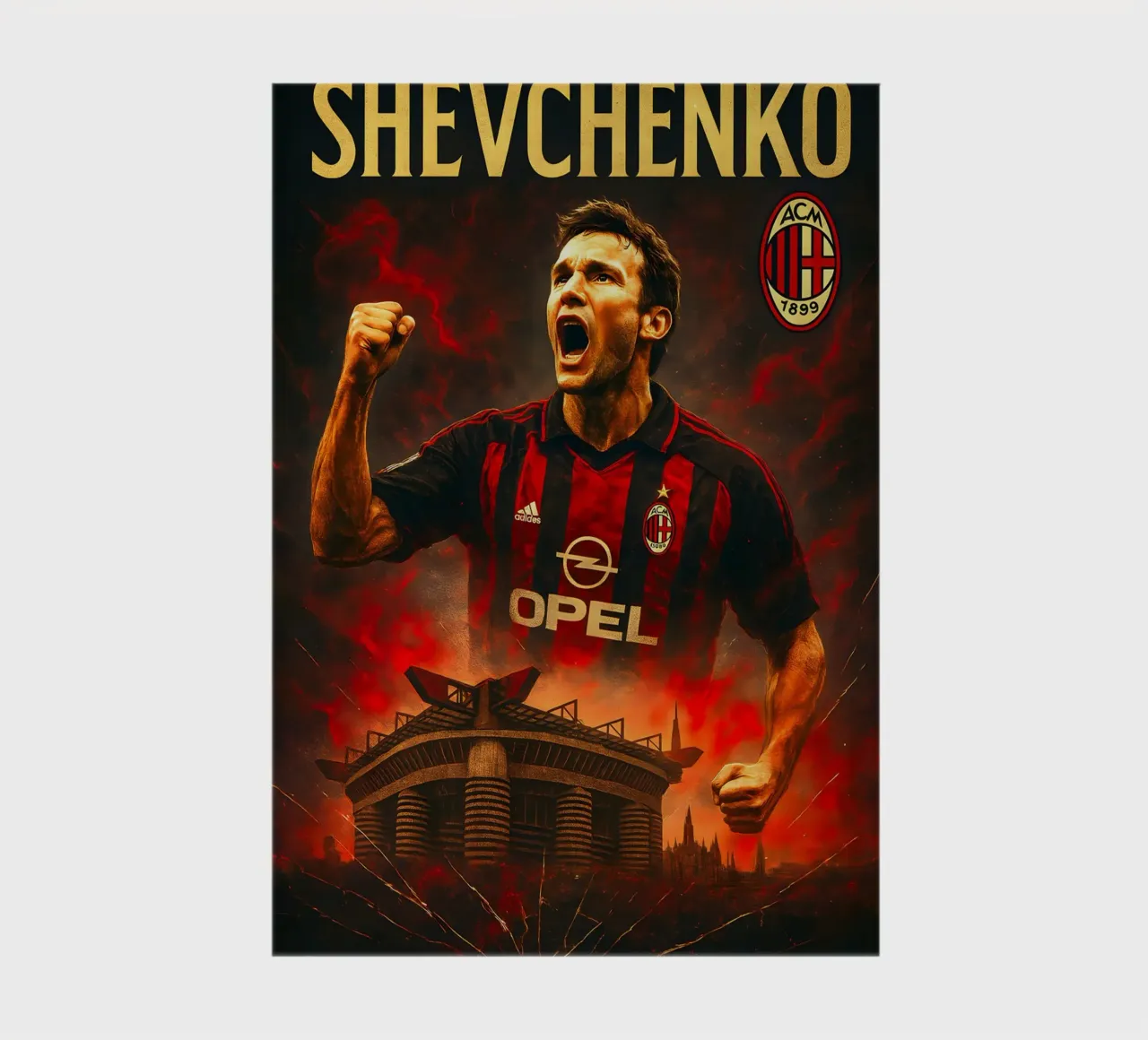 Andriy Shevchenko notebook by Cyberpunk Canvas