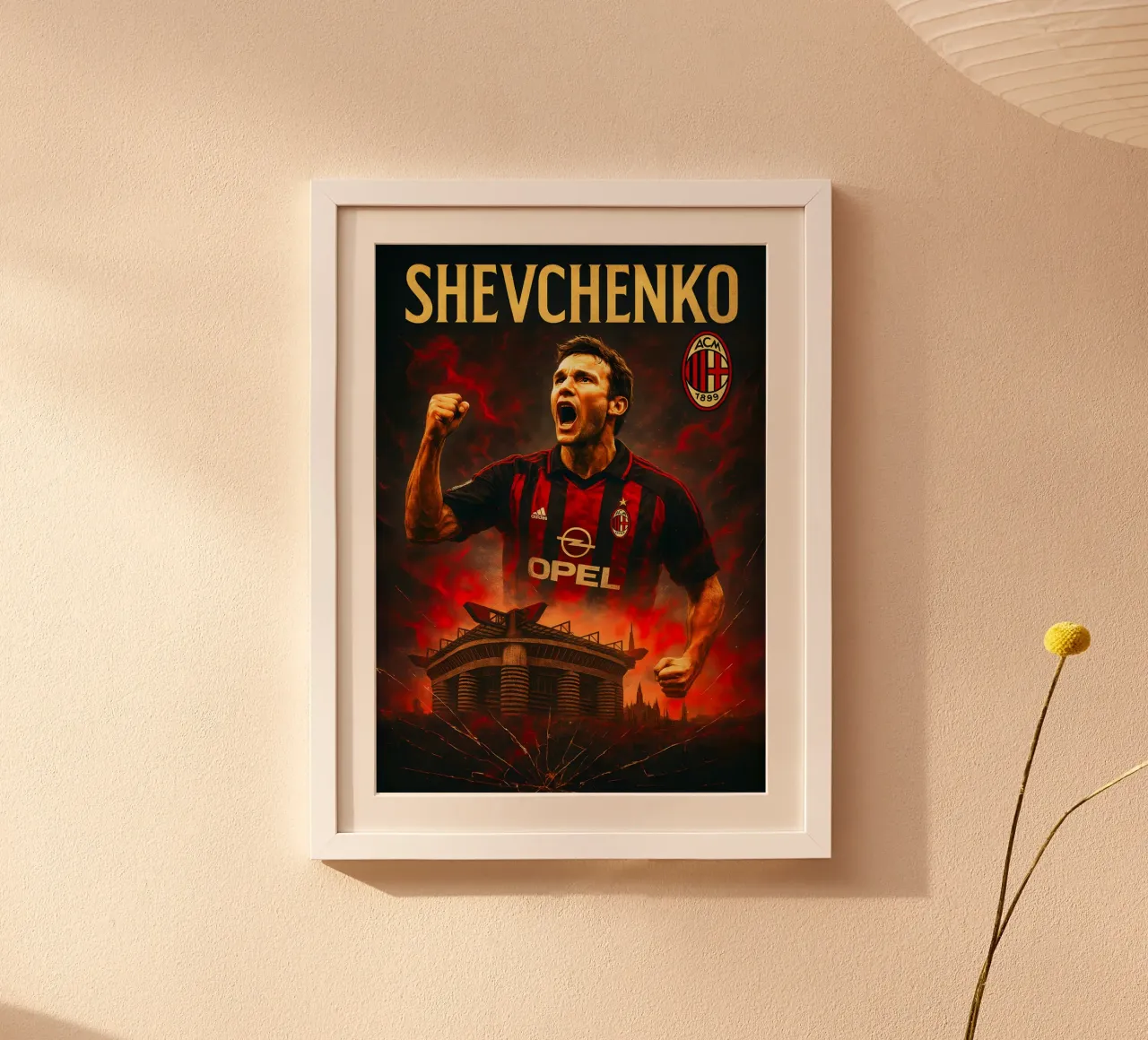 Andriy Shevchenko poster da Cyberpunk Canvas