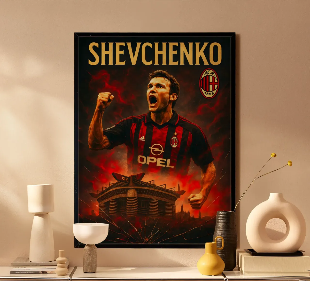 Andriy Shevchenko poster da Cyberpunk Canvas