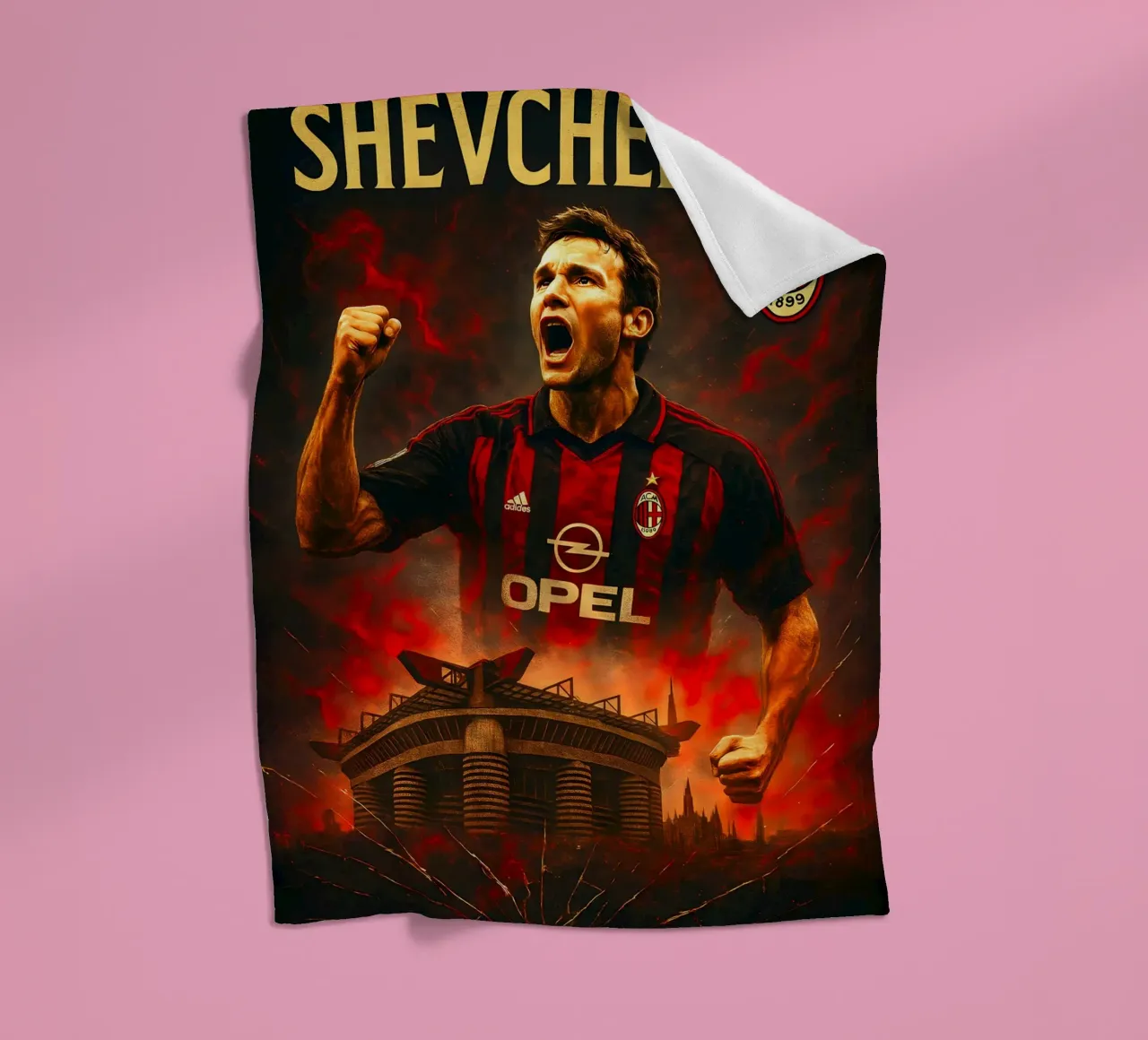 Andriy Shevchenko coperta in pile da Cyberpunk Canvas