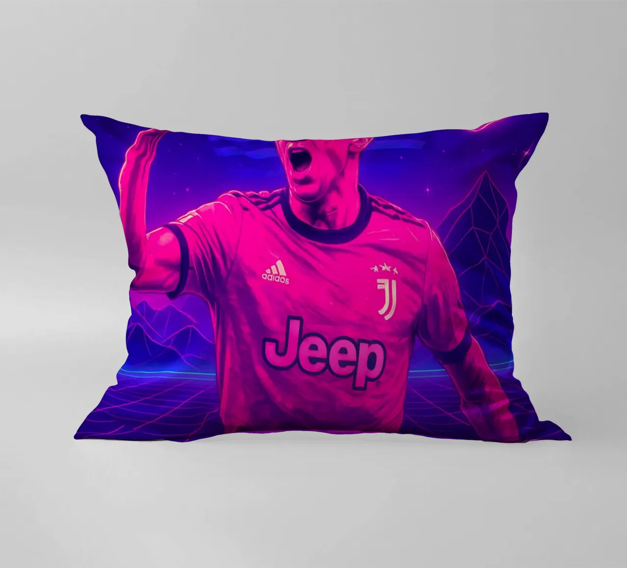 Mario Mandzukic cuscino da Cyberpunk Canvas