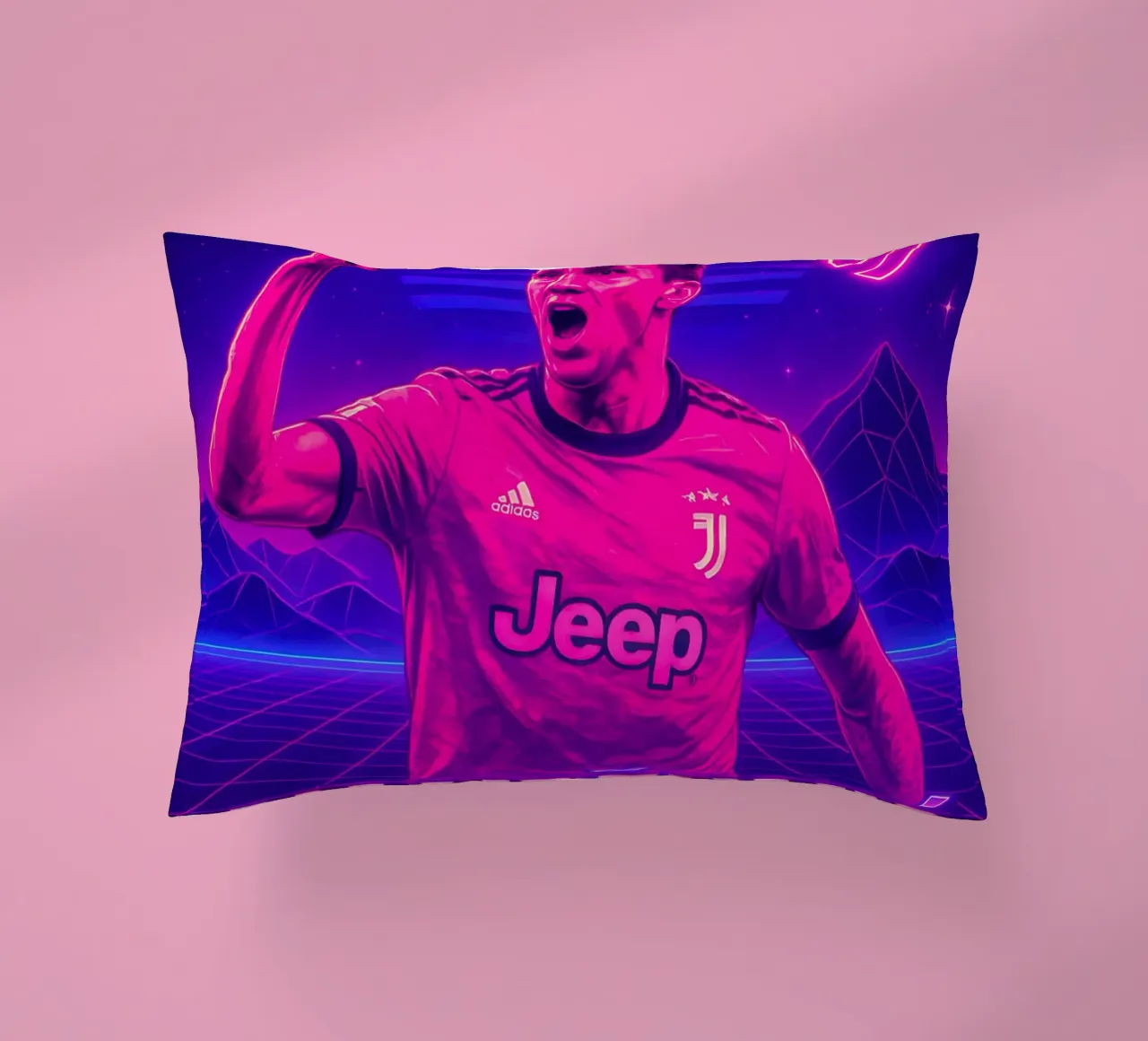 Mario Mandzukic cuscino da Cyberpunk Canvas