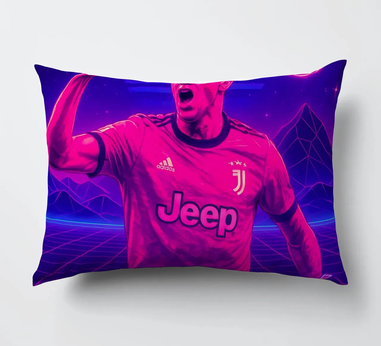 Mario Mandzukic cuscino da Cyberpunk Canvas