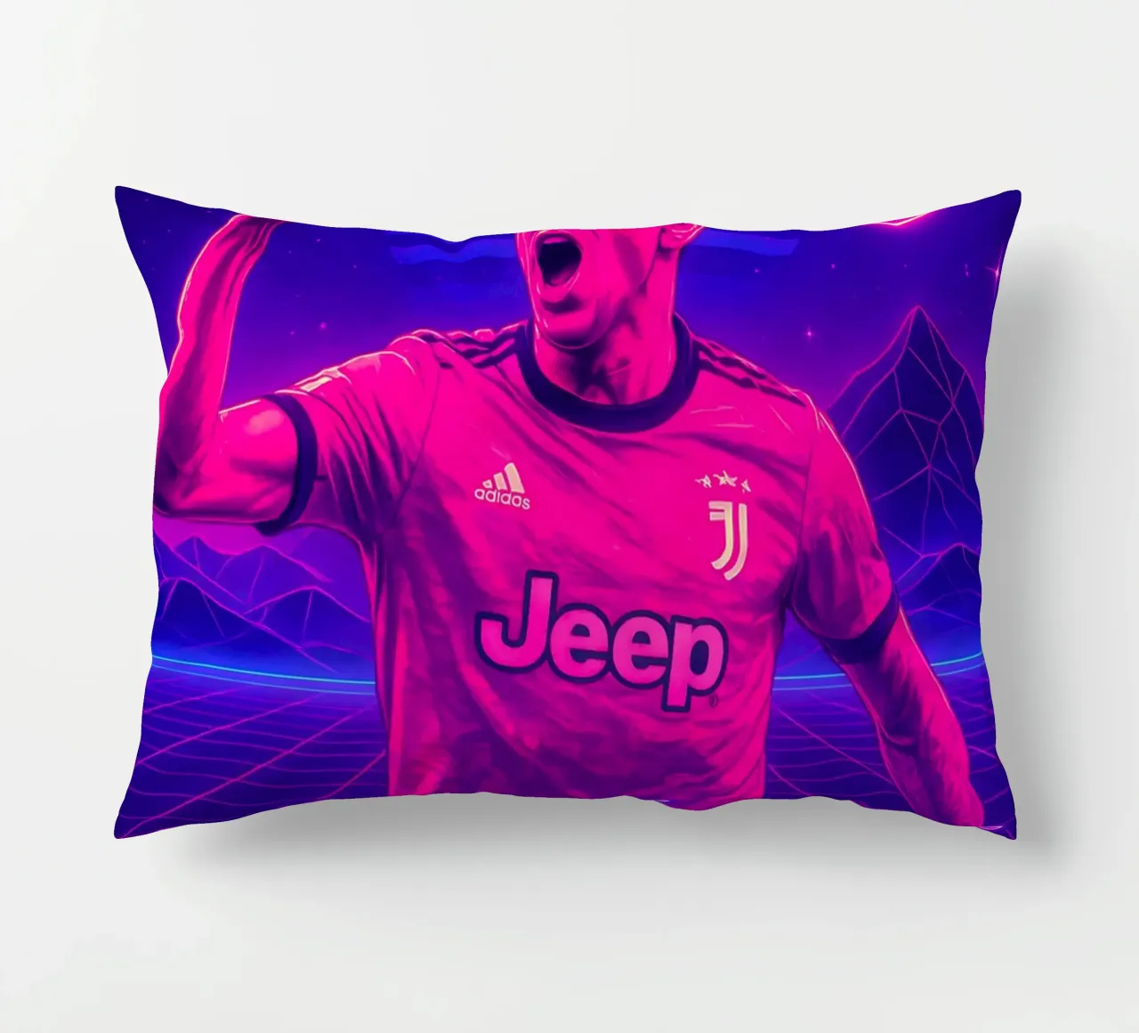 Mario Mandzukic cuscino da Cyberpunk Canvas
