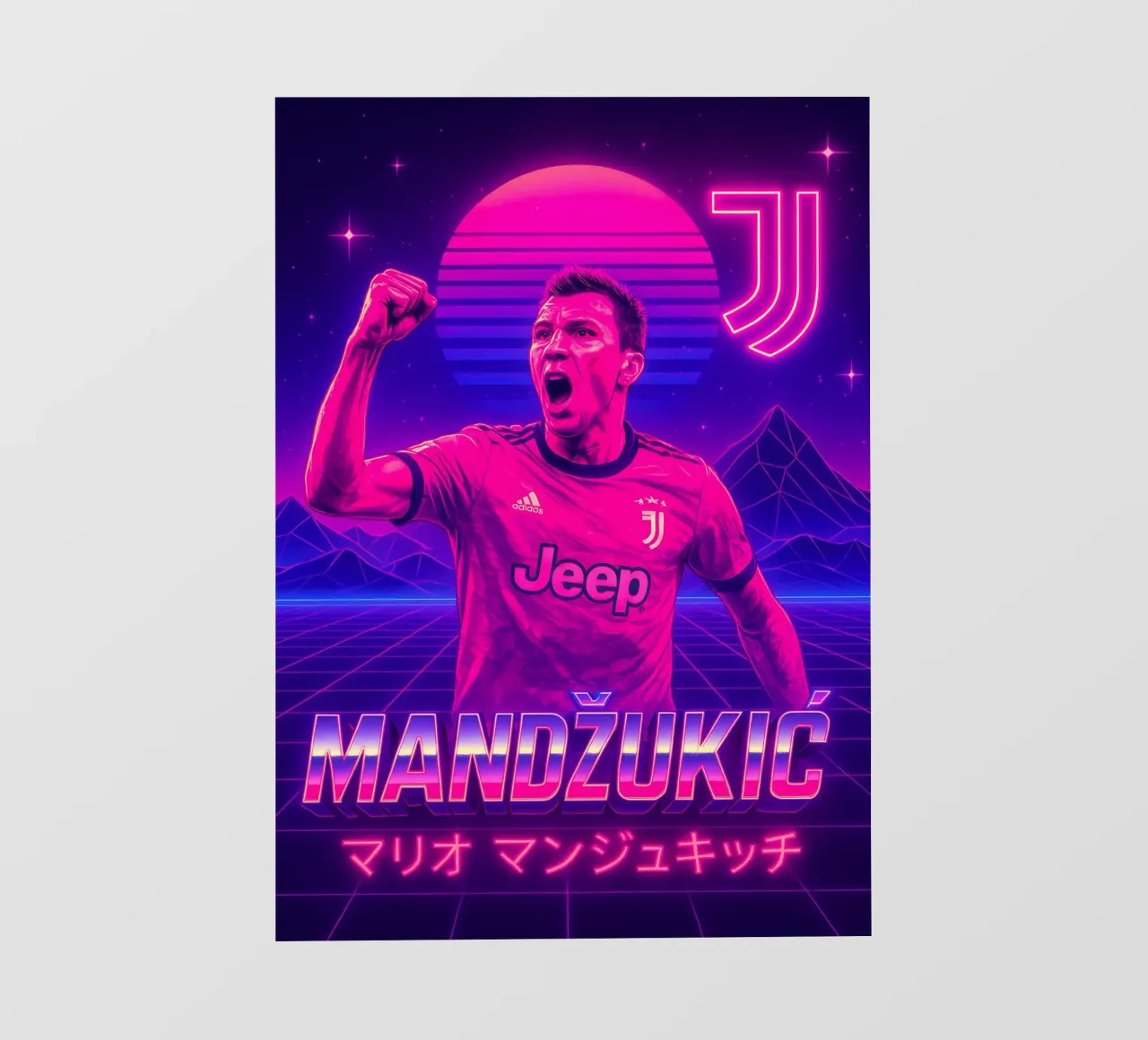 Mario Mandzukic telo in pvc da Cyberpunk Canvas