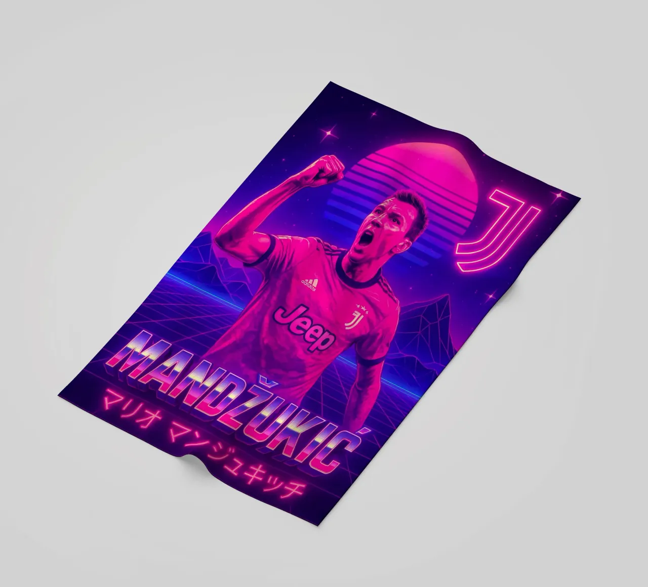 Mario Mandzukic telo mare da Cyberpunk Canvas
