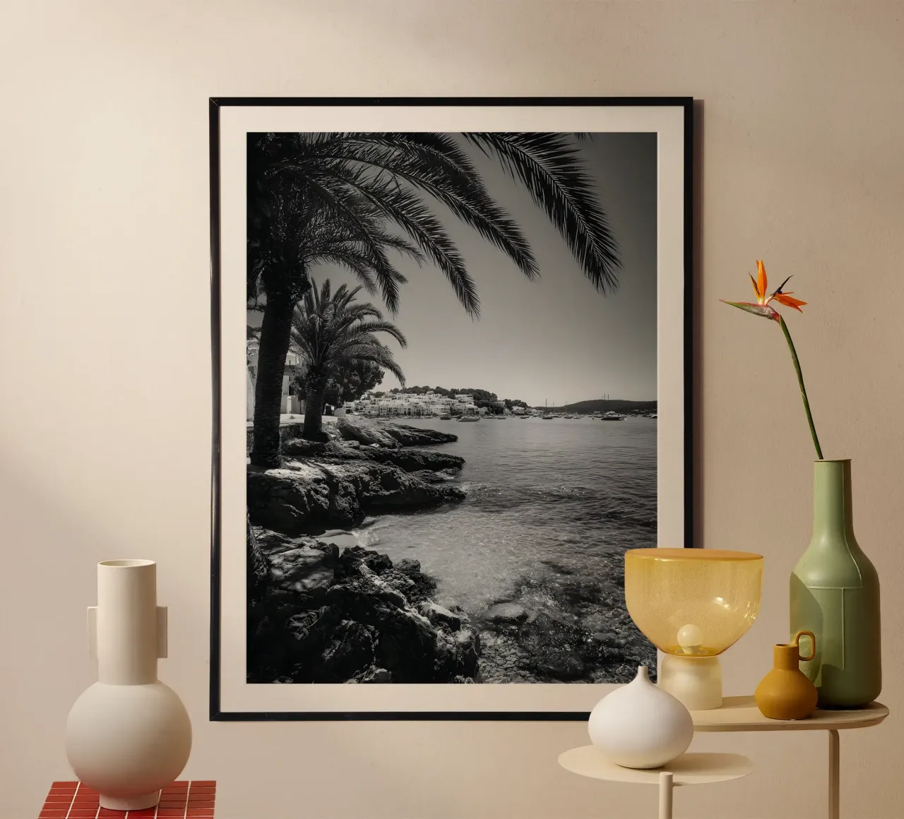 Mediterranean Calm poster con telaio in alluminio da Mononoir