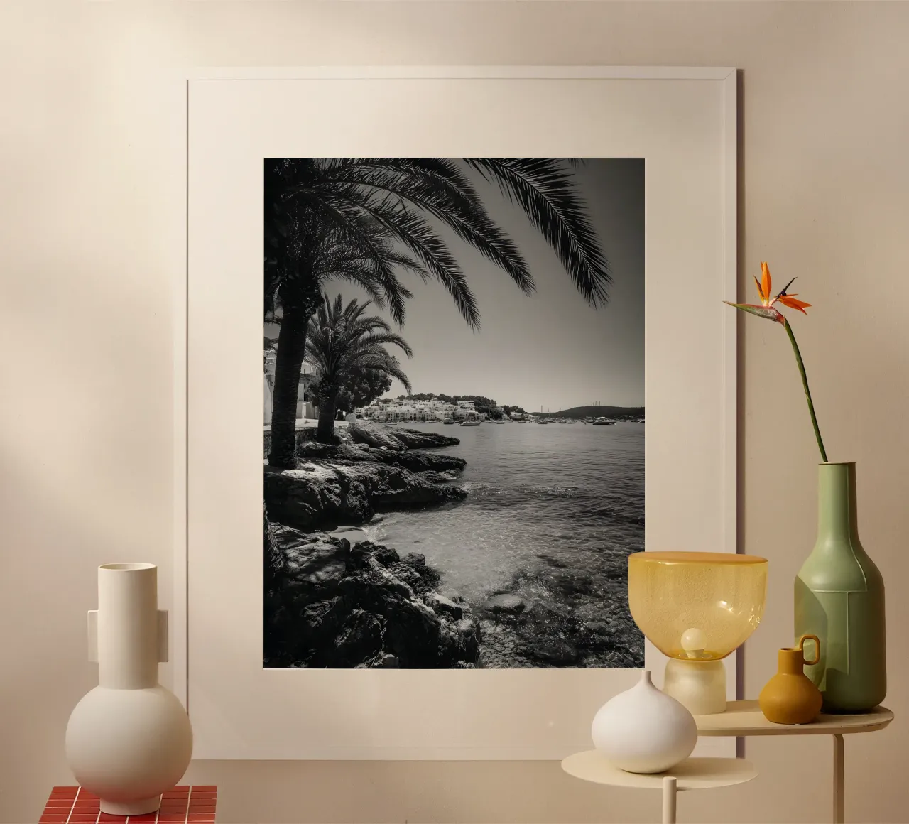Mediterranean Calm poster con telaio in alluminio da Mononoir
