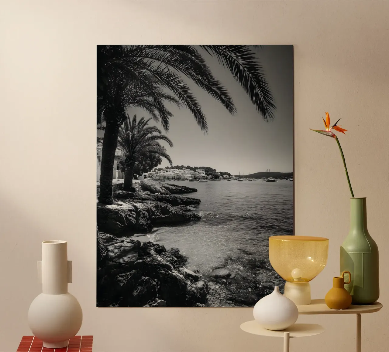 Mediterranean Calm poster con telaio in alluminio da Mononoir