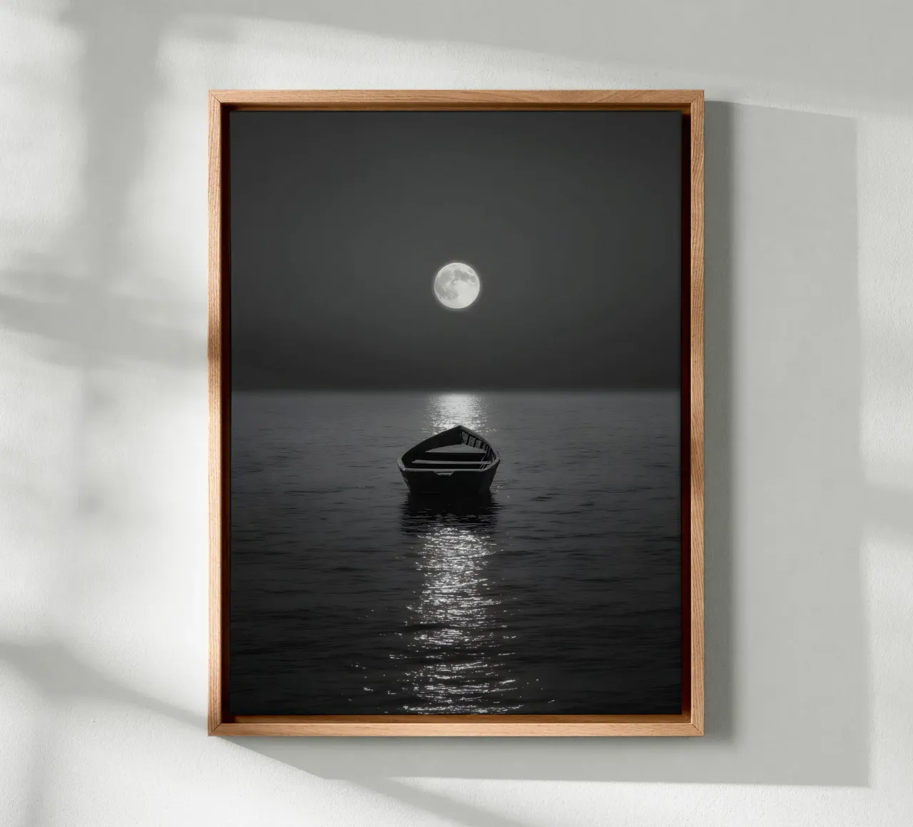 Moonlit Silence canvas met Baklijst van Mononoir