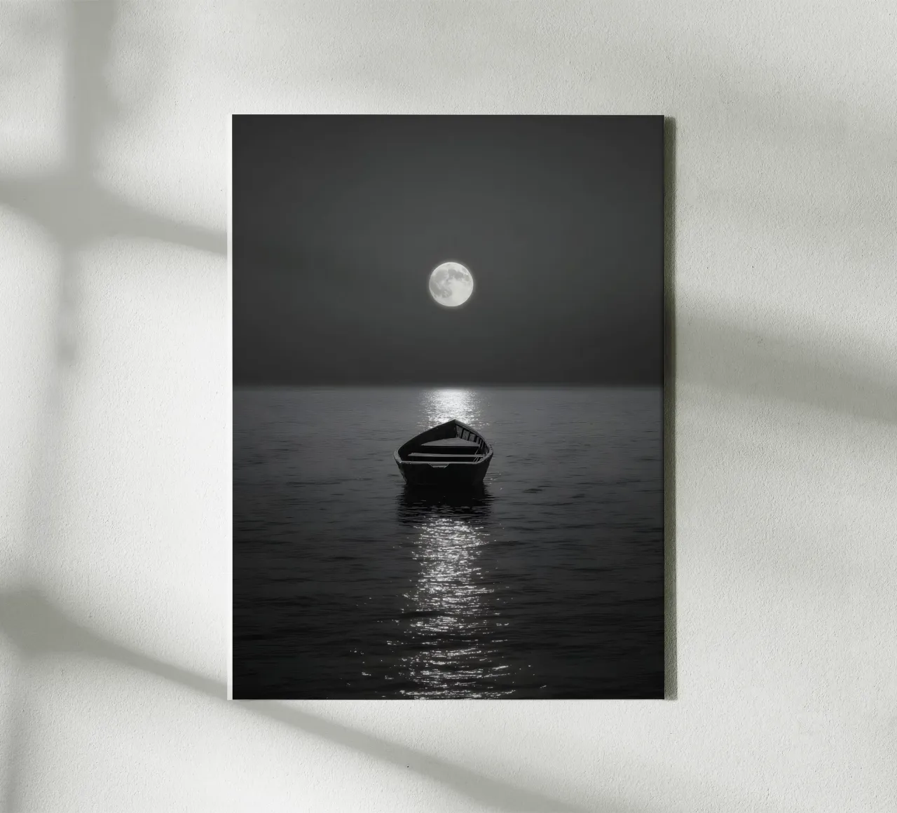 Moonlit Silence canvas met Baklijst van Mononoir