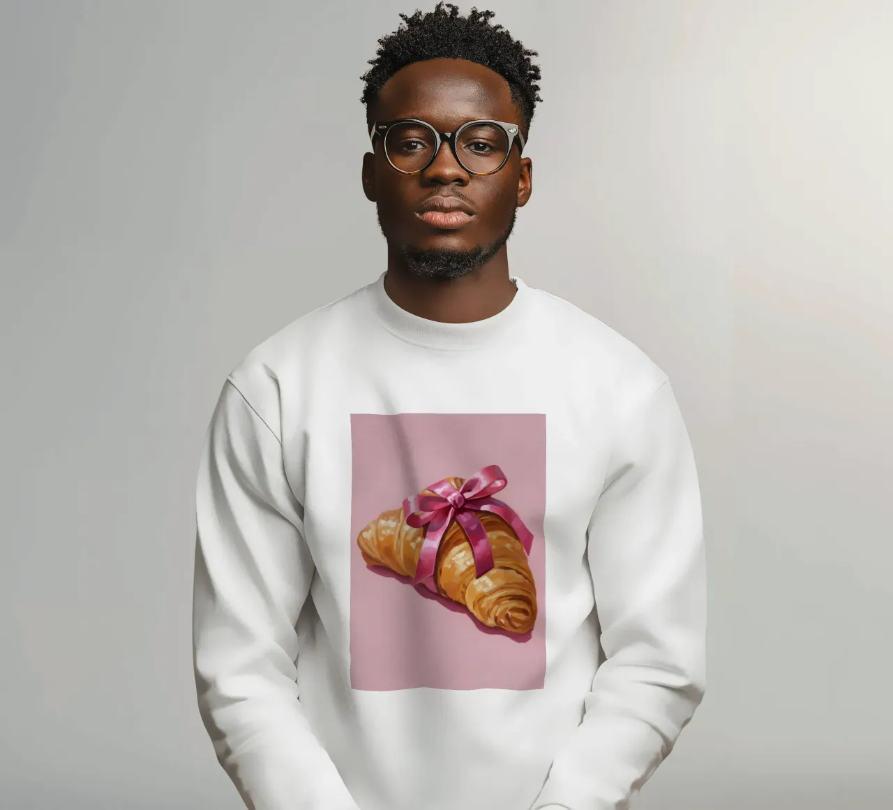 Croissant with Ribbon felpa da Attaboy Dsgn