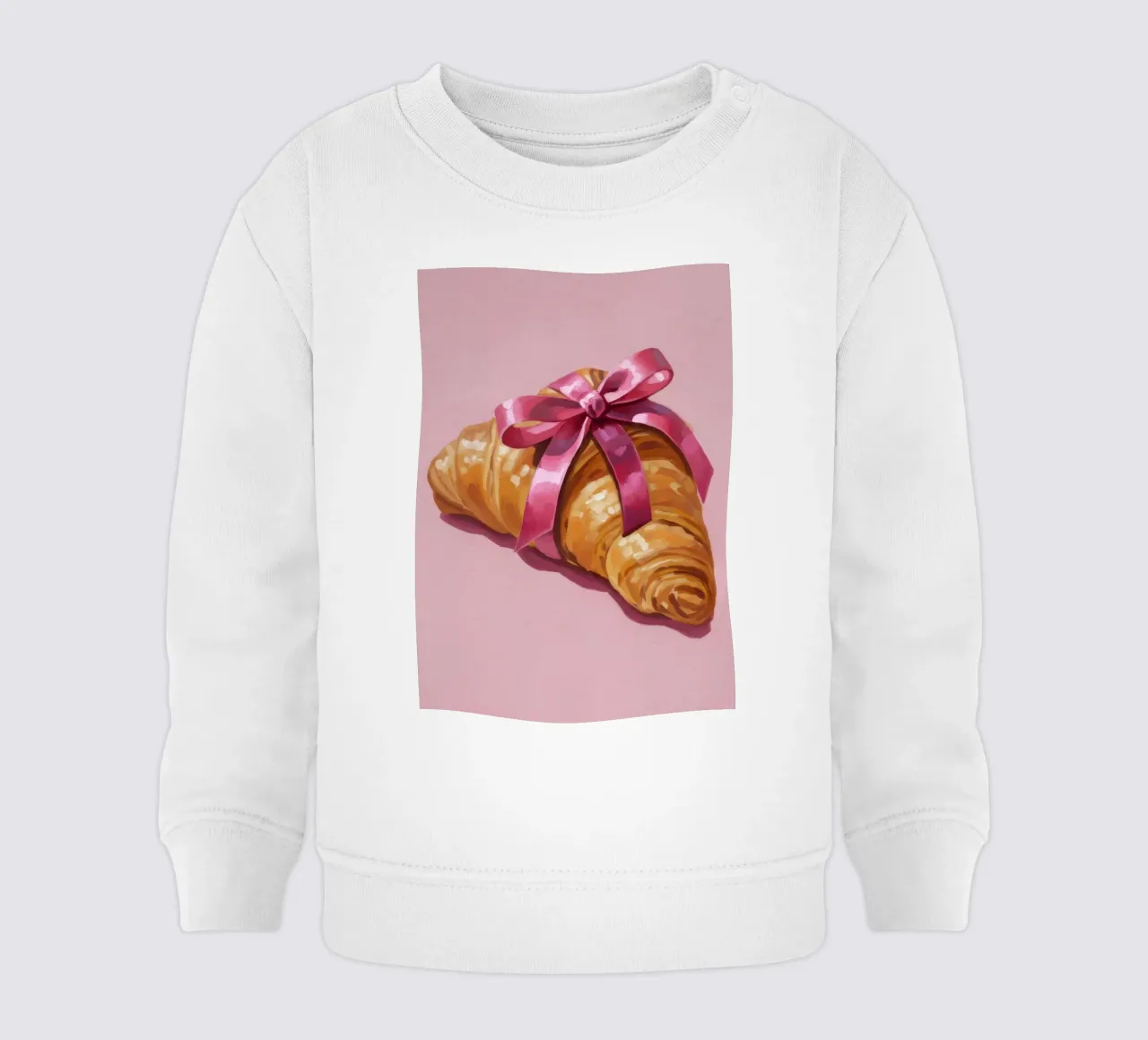 Croissant with Ribbon felpa neonato da Attaboy Dsgn