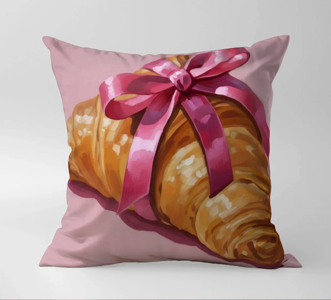 Croissant with Ribbon cuscino da Attaboy Dsgn