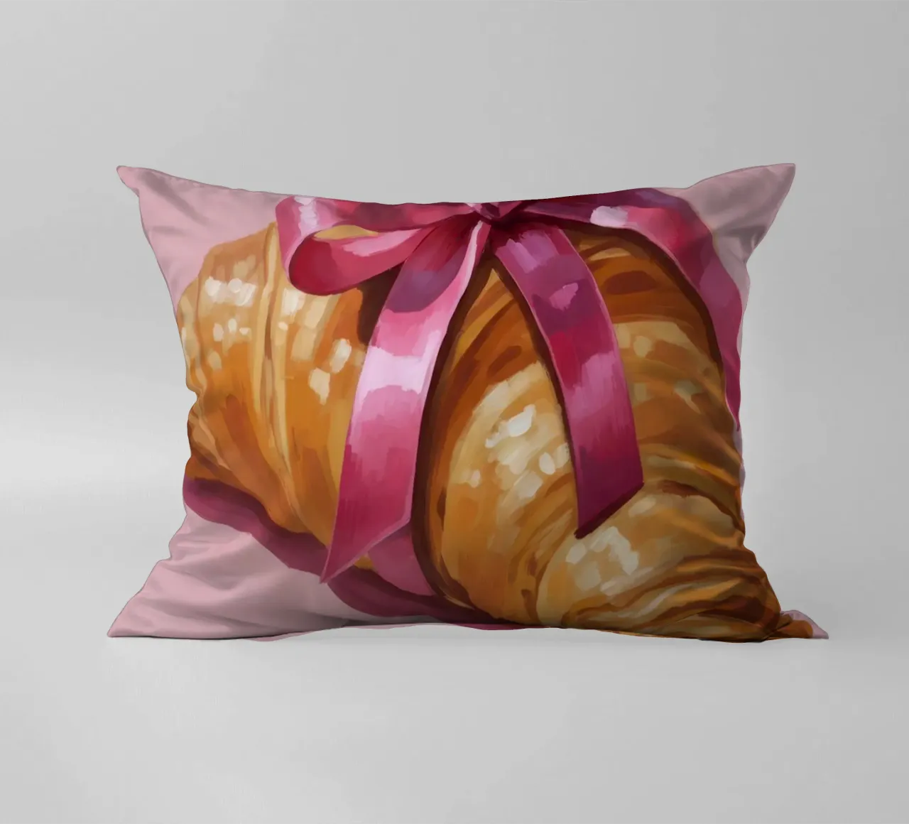Croissant with Ribbon cuscino da Attaboy Dsgn