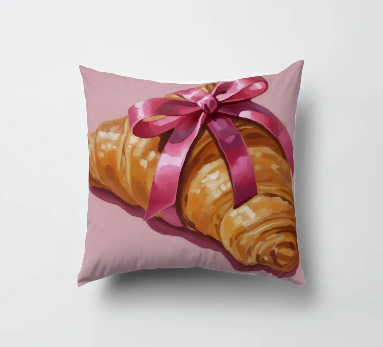 Croissant with Ribbon cuscino da Attaboy Dsgn