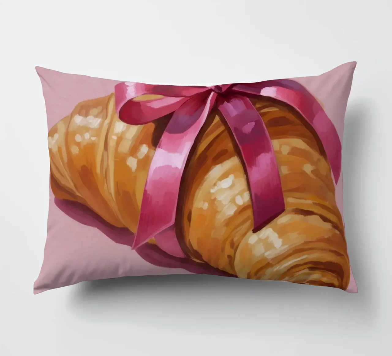 Croissant with Ribbon cuscino da Attaboy Dsgn