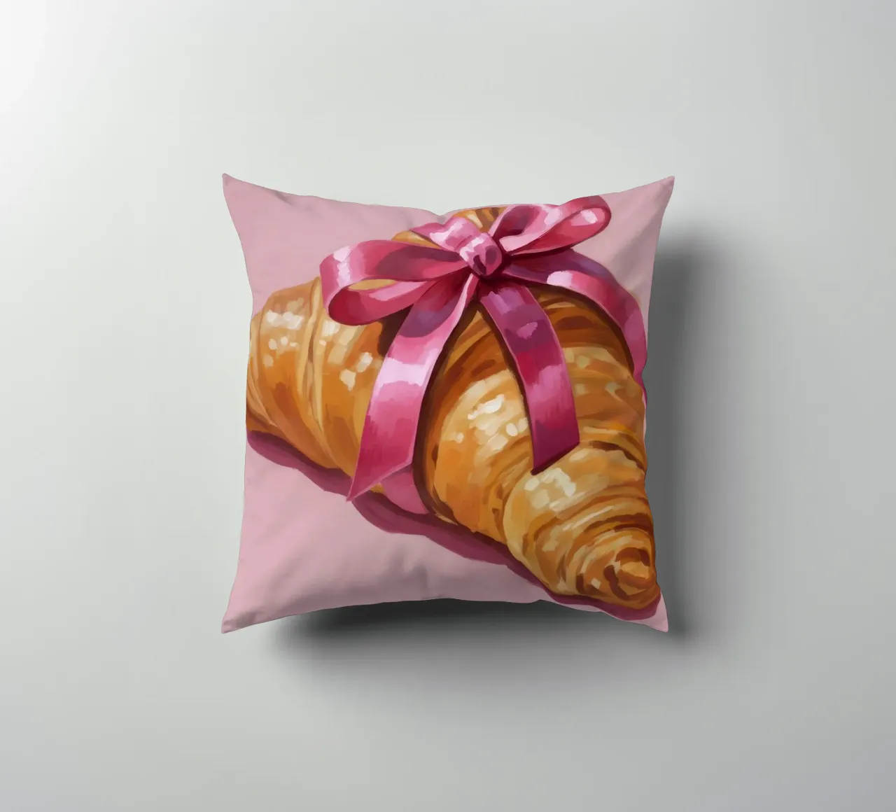Croissant with Ribbon cuscino da Attaboy Dsgn