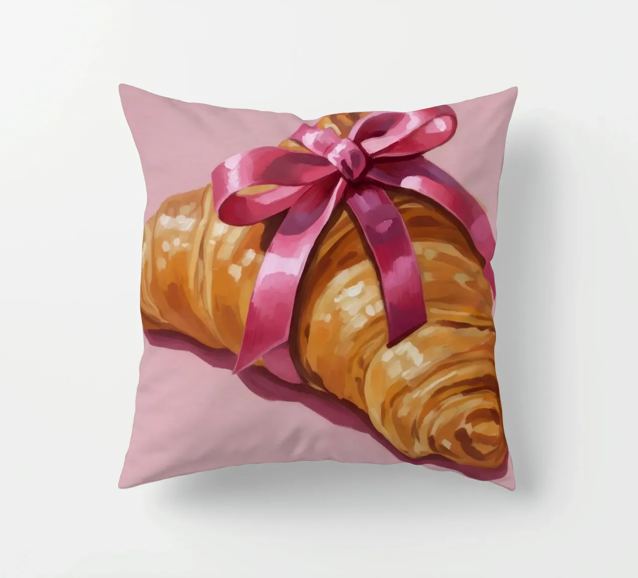 Croissant with Ribbon cuscino da Attaboy Dsgn