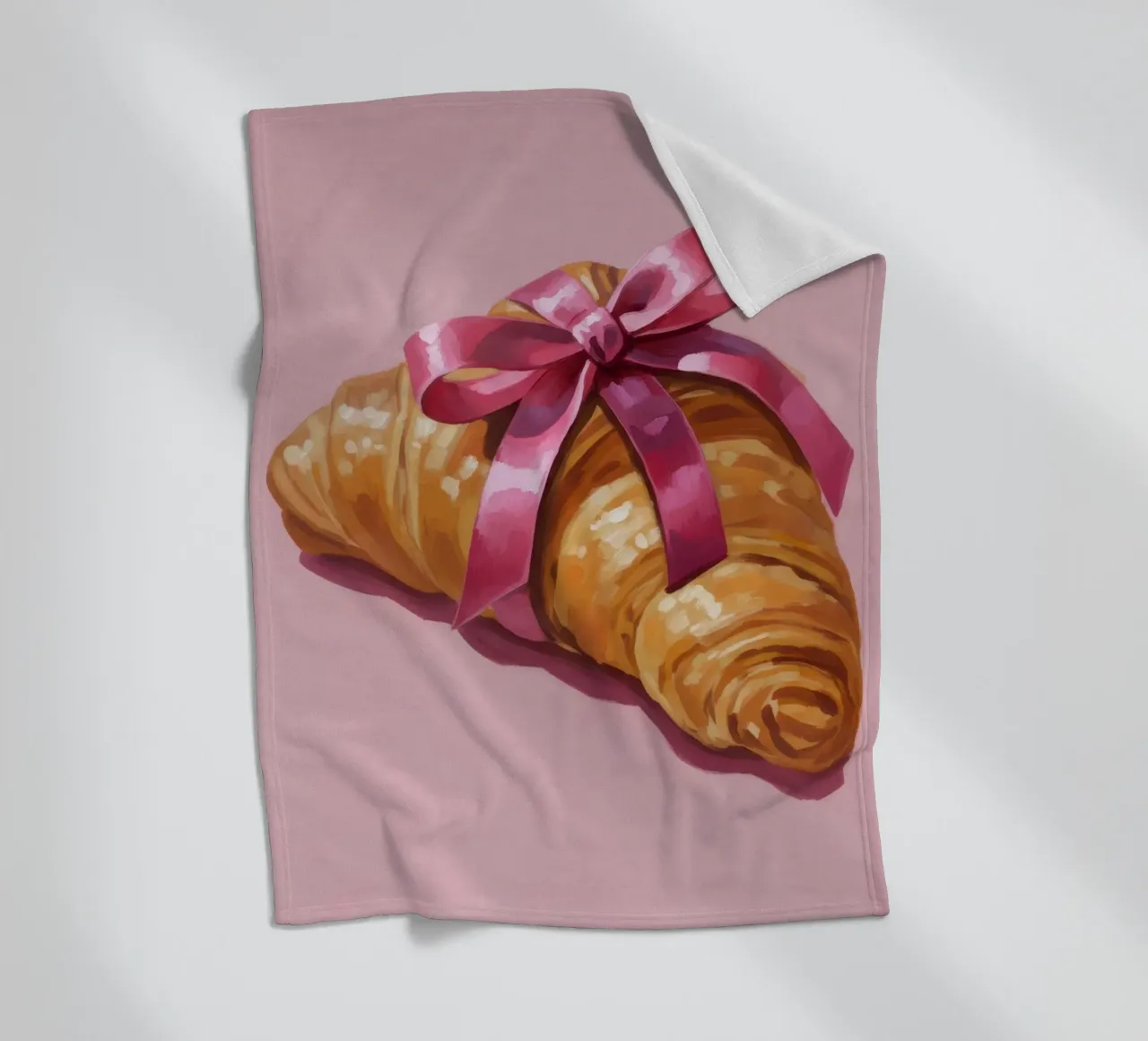 Croissant with Ribbon coperta in pile da Attaboy Dsgn