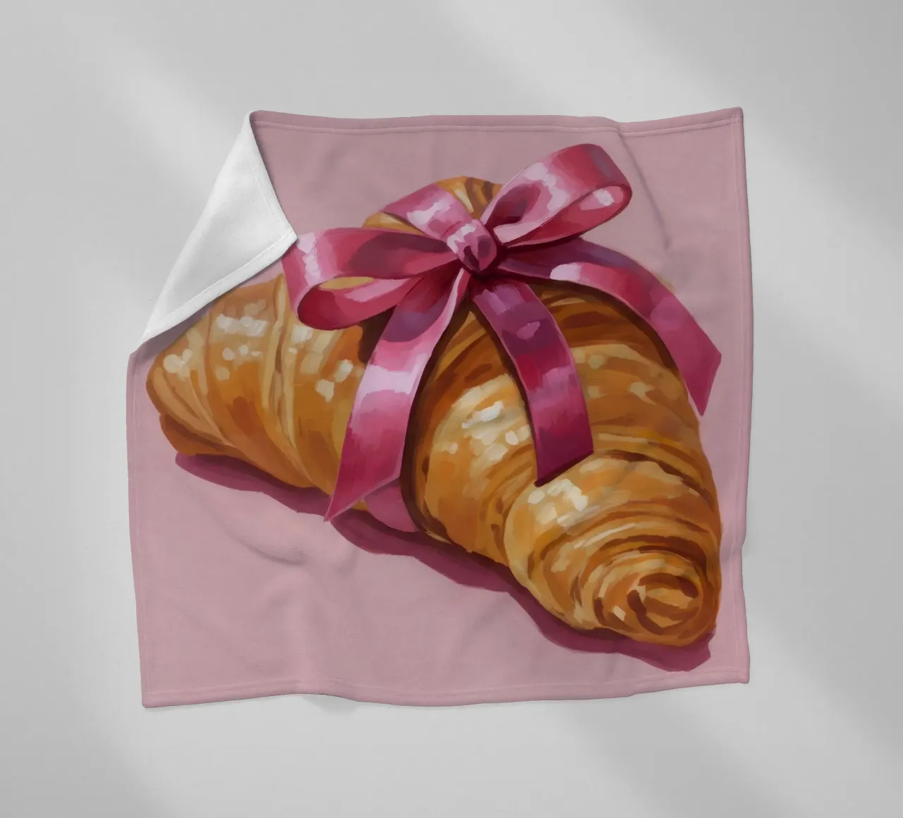 Croissant with Ribbon coperta in pile da Attaboy Dsgn