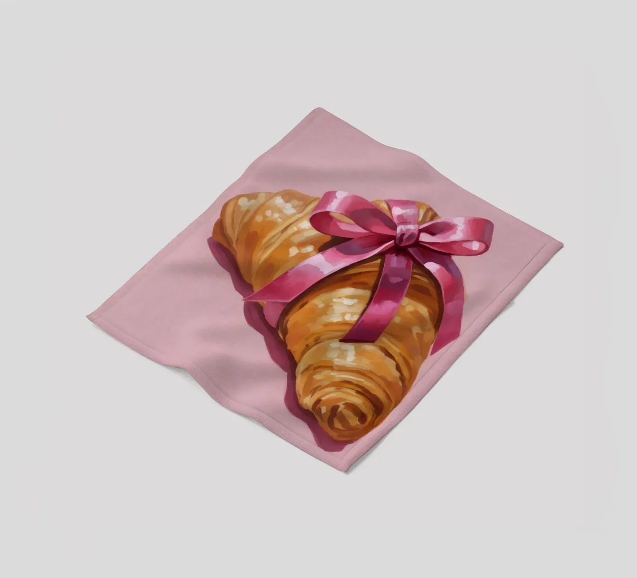 Croissant with Ribbon coperta in pile da Attaboy Dsgn