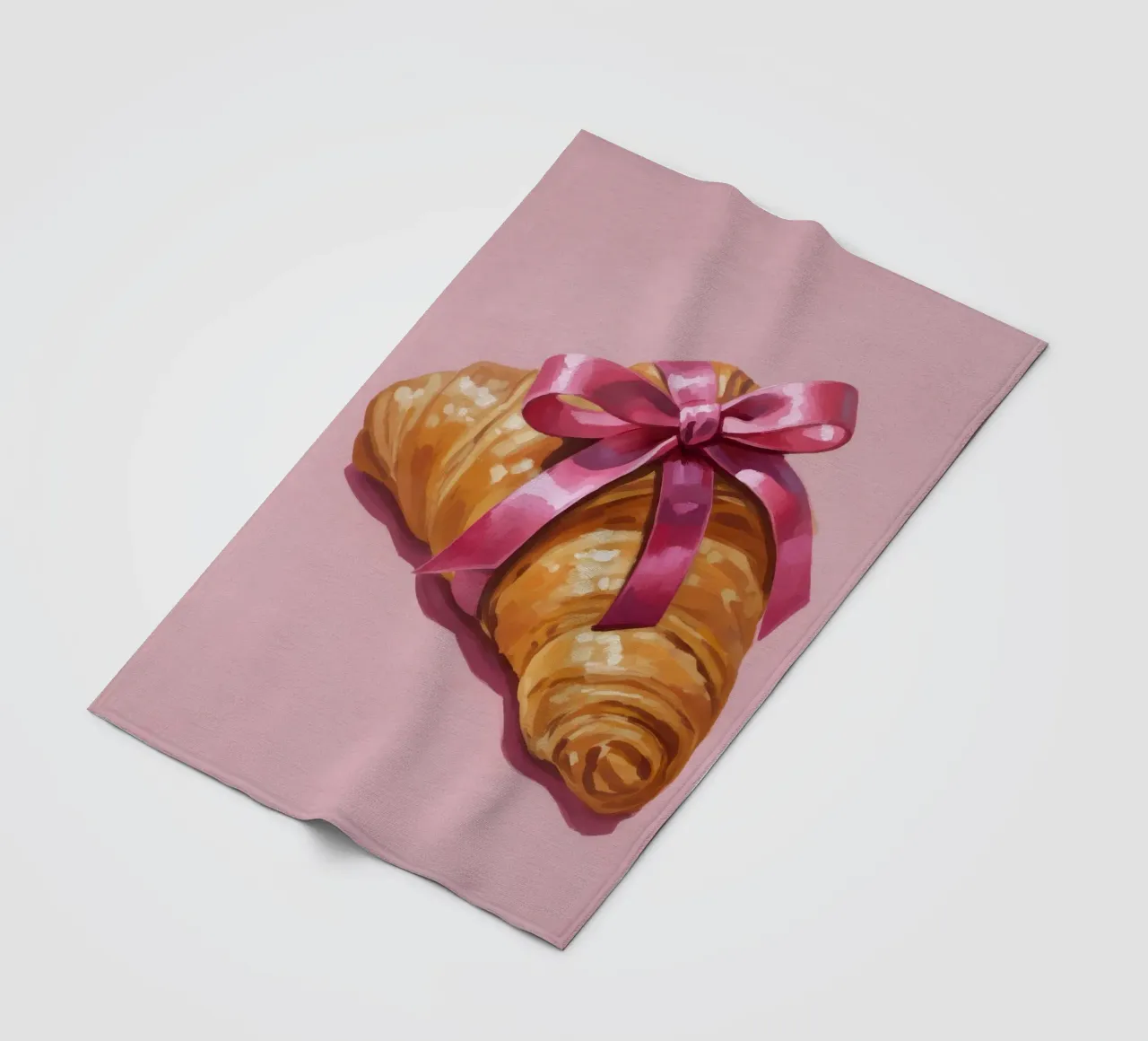 Croissant with Ribbon coperta in pile da Attaboy Dsgn