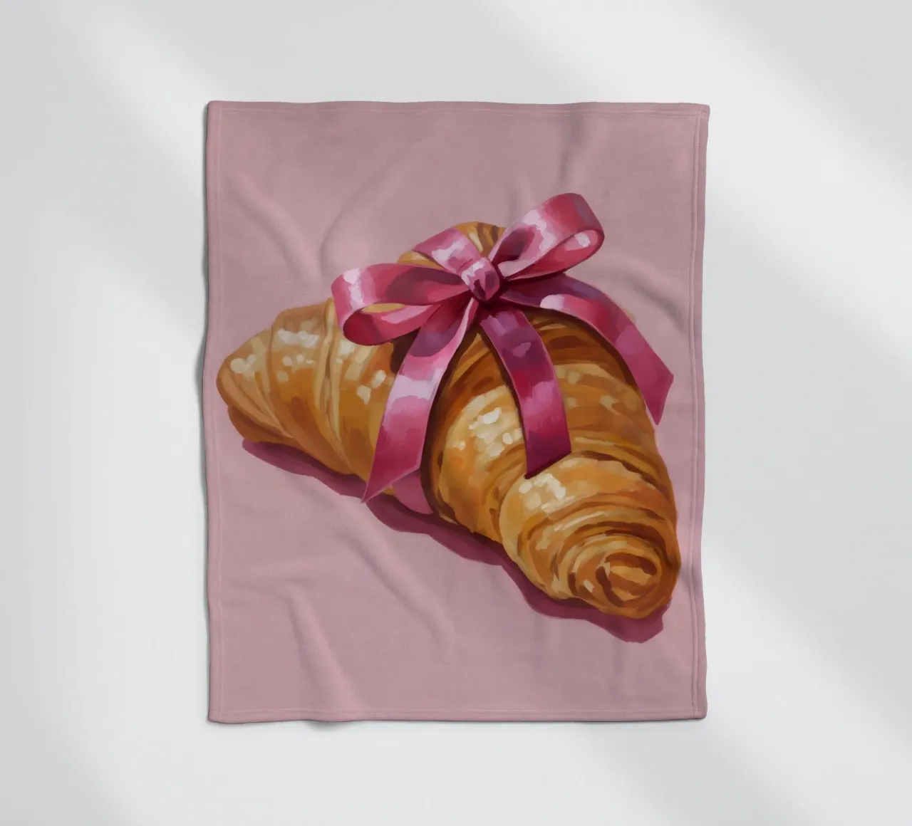 Croissant with Ribbon coperta in pile da Attaboy Dsgn