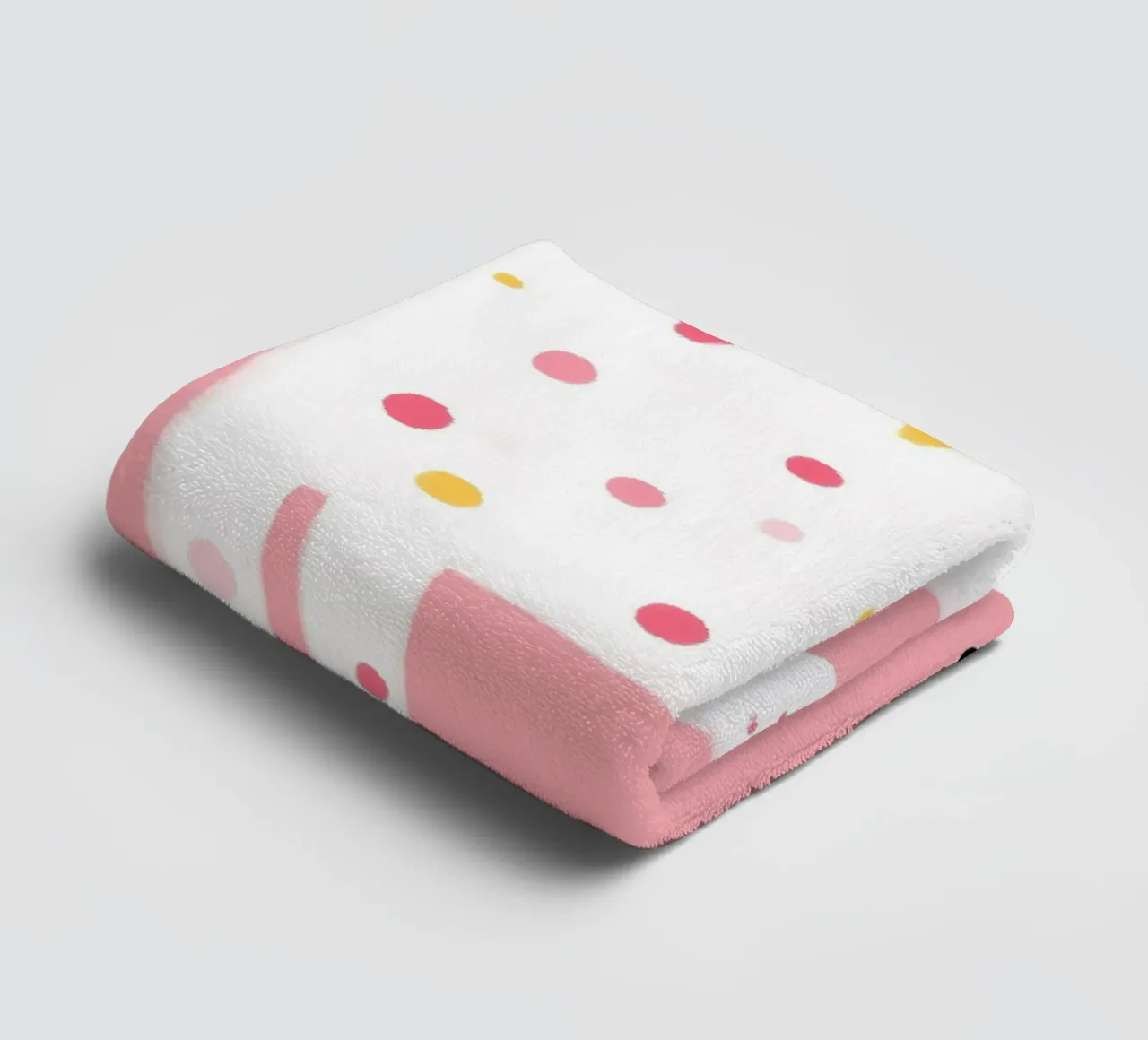 "Geboren um cool zu sein" Polka Dot Katze Kunstdruck Handtuch von vintagepod
