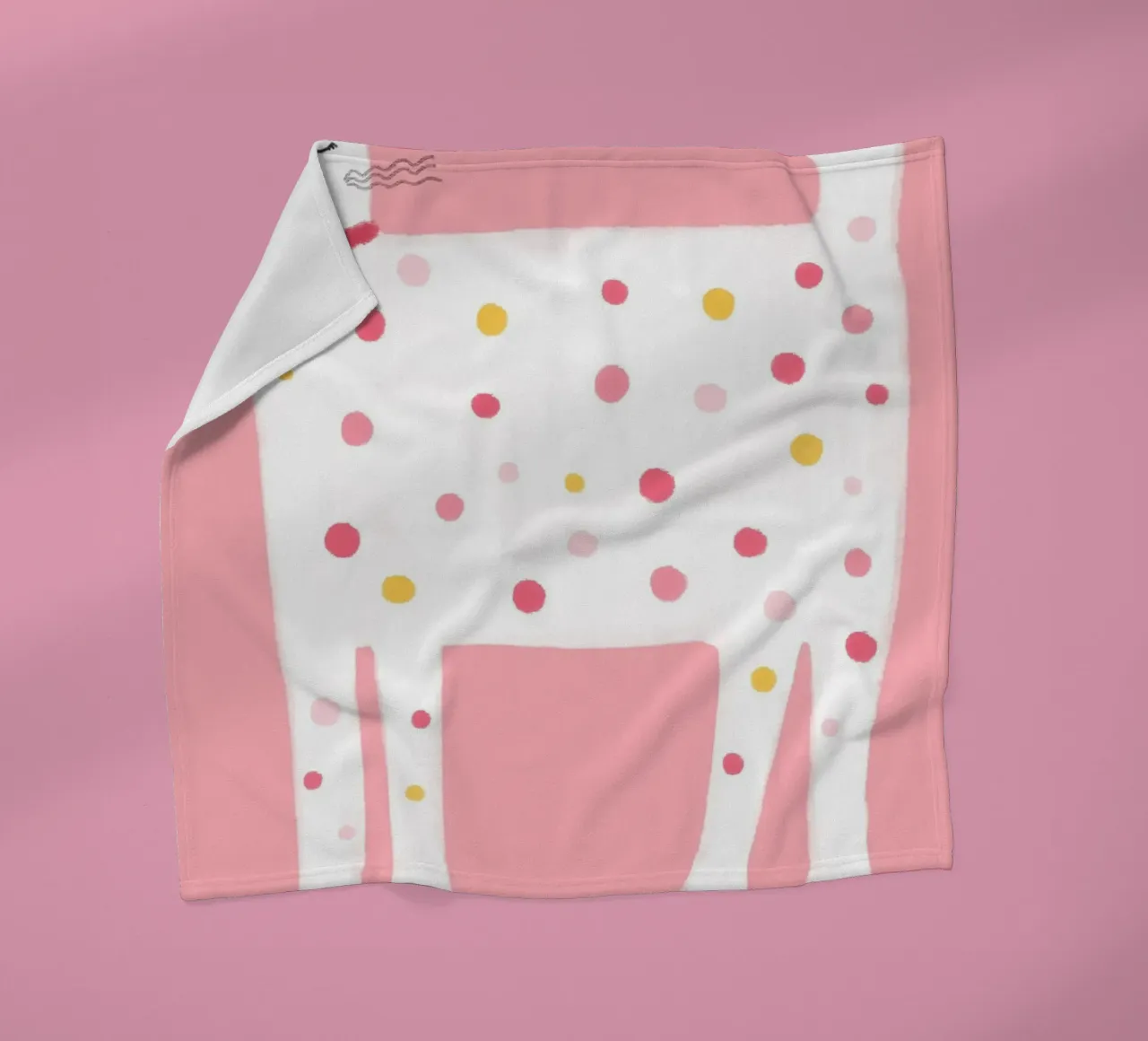 "Geboren um cool zu sein" Polka Dot Katze Kunstdruck Fleecedecke von vintagepod