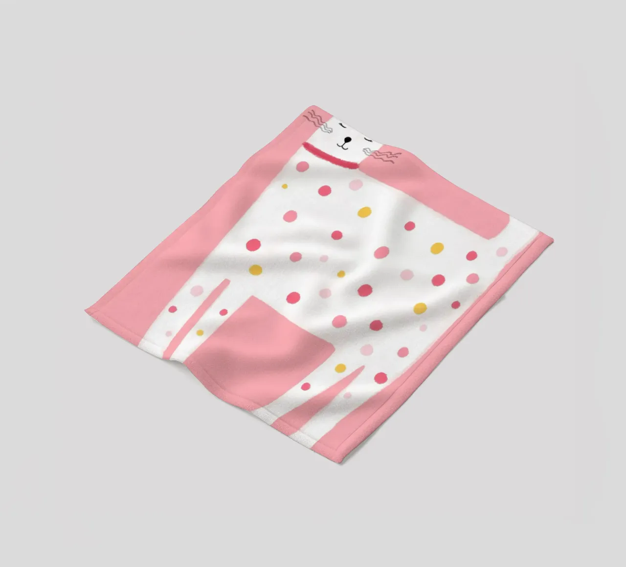 "Geboren um cool zu sein" Polka Dot Katze Kunstdruck Fleecedecke von vintagepod