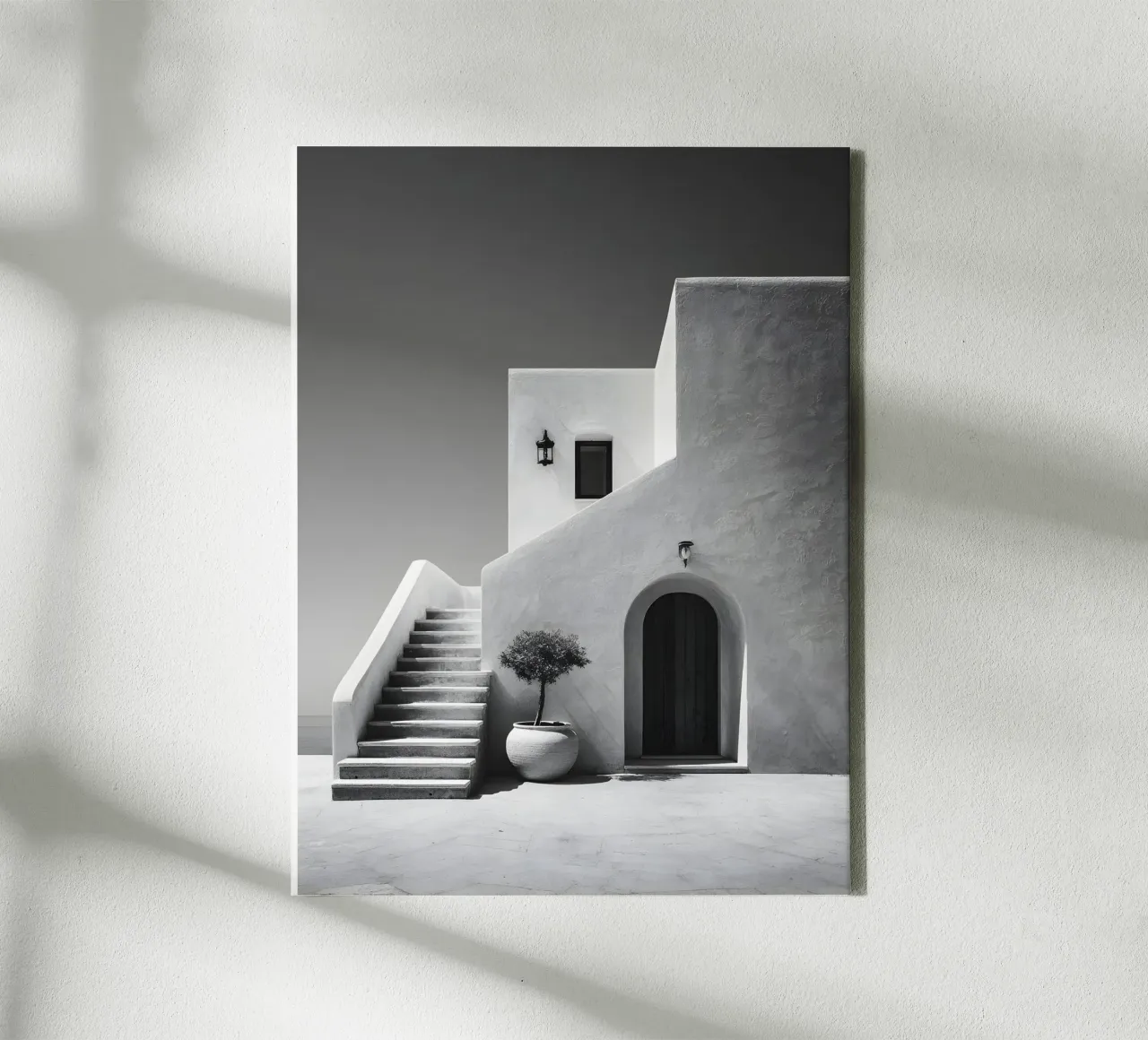 Mediterranean Minimalism canvas met Baklijst van Mononoir