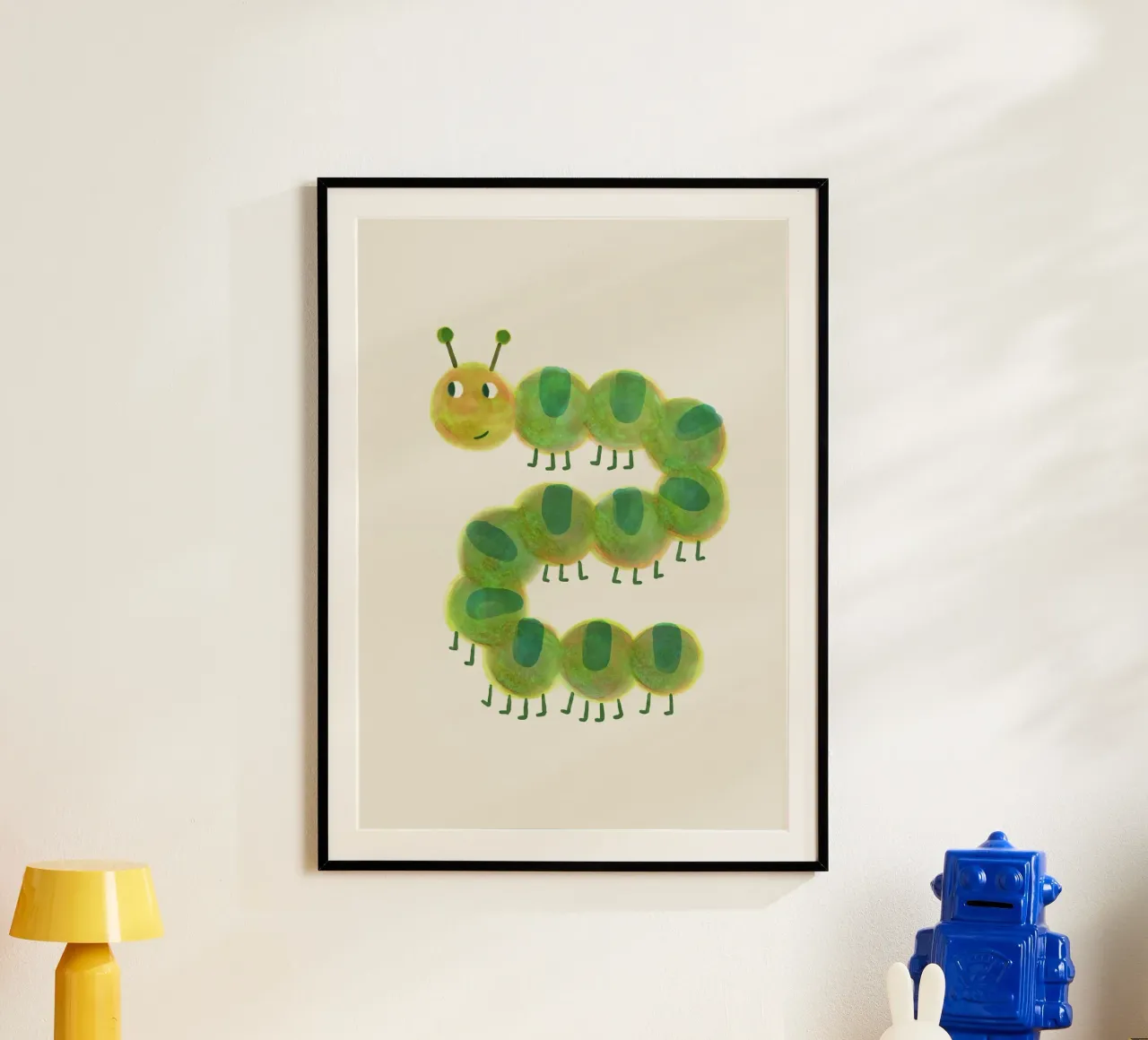 Illustrazione di animali - bruco per la scuola materna poster da JillGori