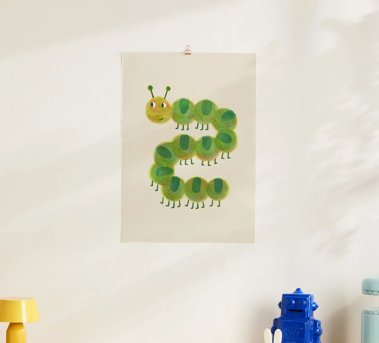 Illustrazione di animali - bruco per la scuola materna poster da JillGori