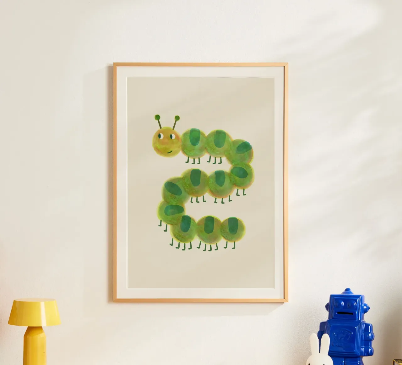 Illustrazione di animali - bruco per la scuola materna poster da JillGori