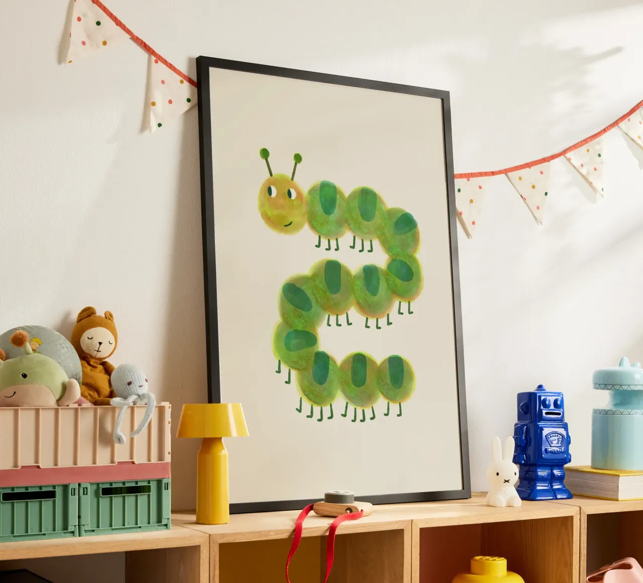 Illustrazione di animali - bruco per la scuola materna poster da JillGori