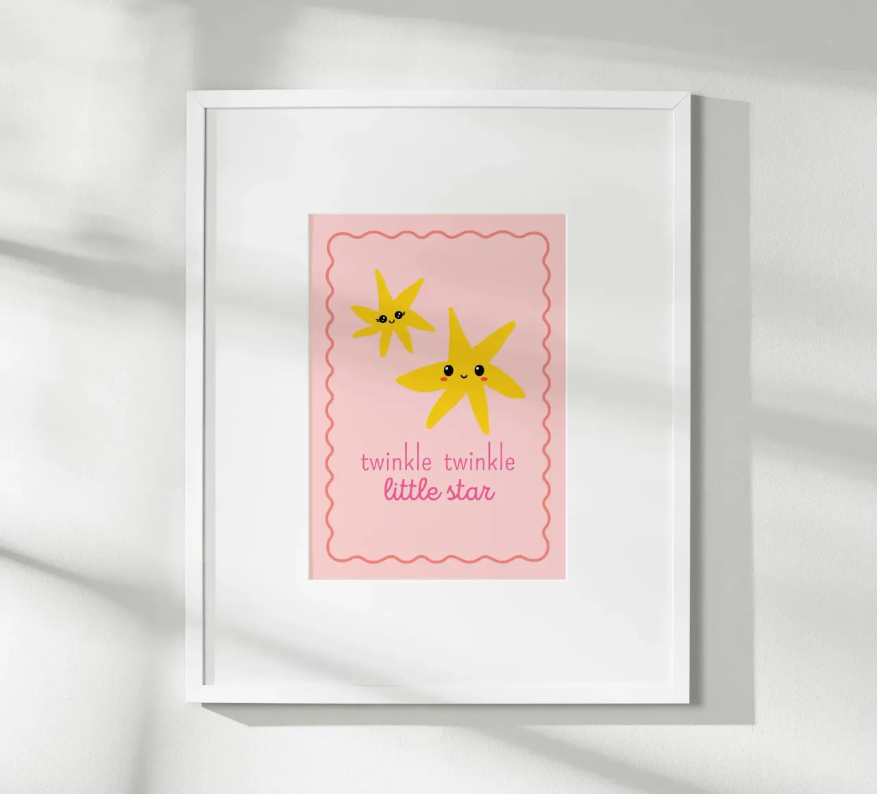 "Stampa d'arte "Twinkle Twinkle Little Star poster con telaio in alluminio da vintagepod