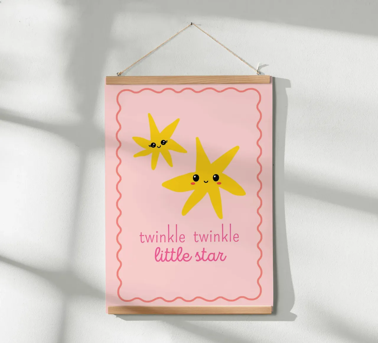 "Stampa d'arte "Twinkle Twinkle Little Star poster con telaio in alluminio da vintagepod