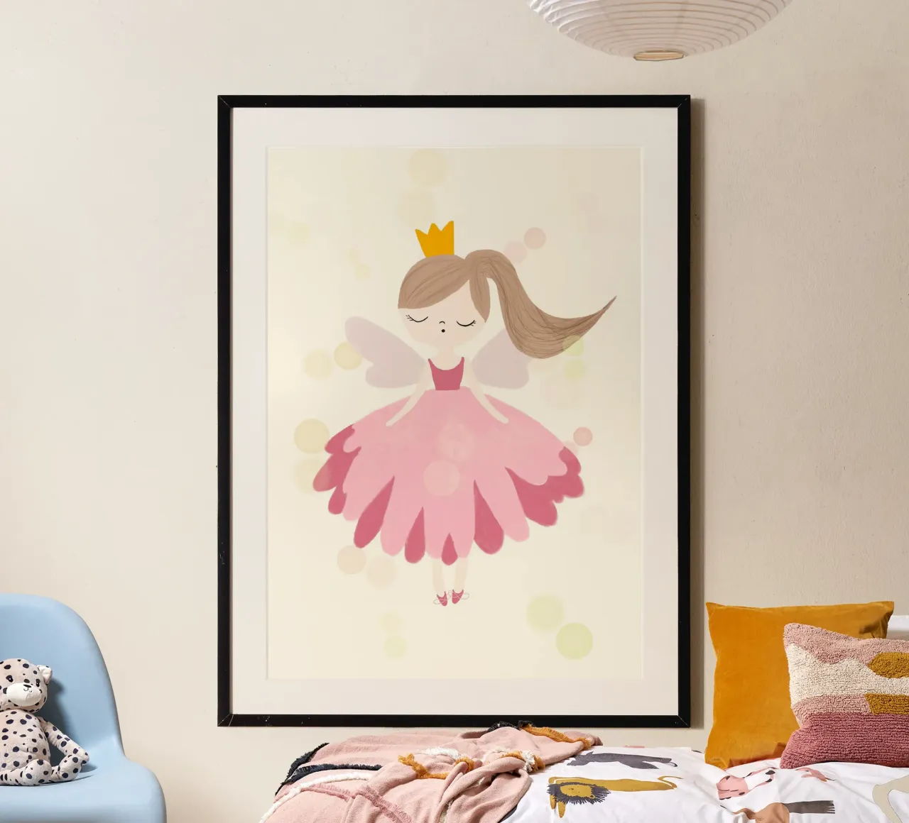 Stampa d'arte di una principessa fatata, Camera dei bambini poster da vintagepod